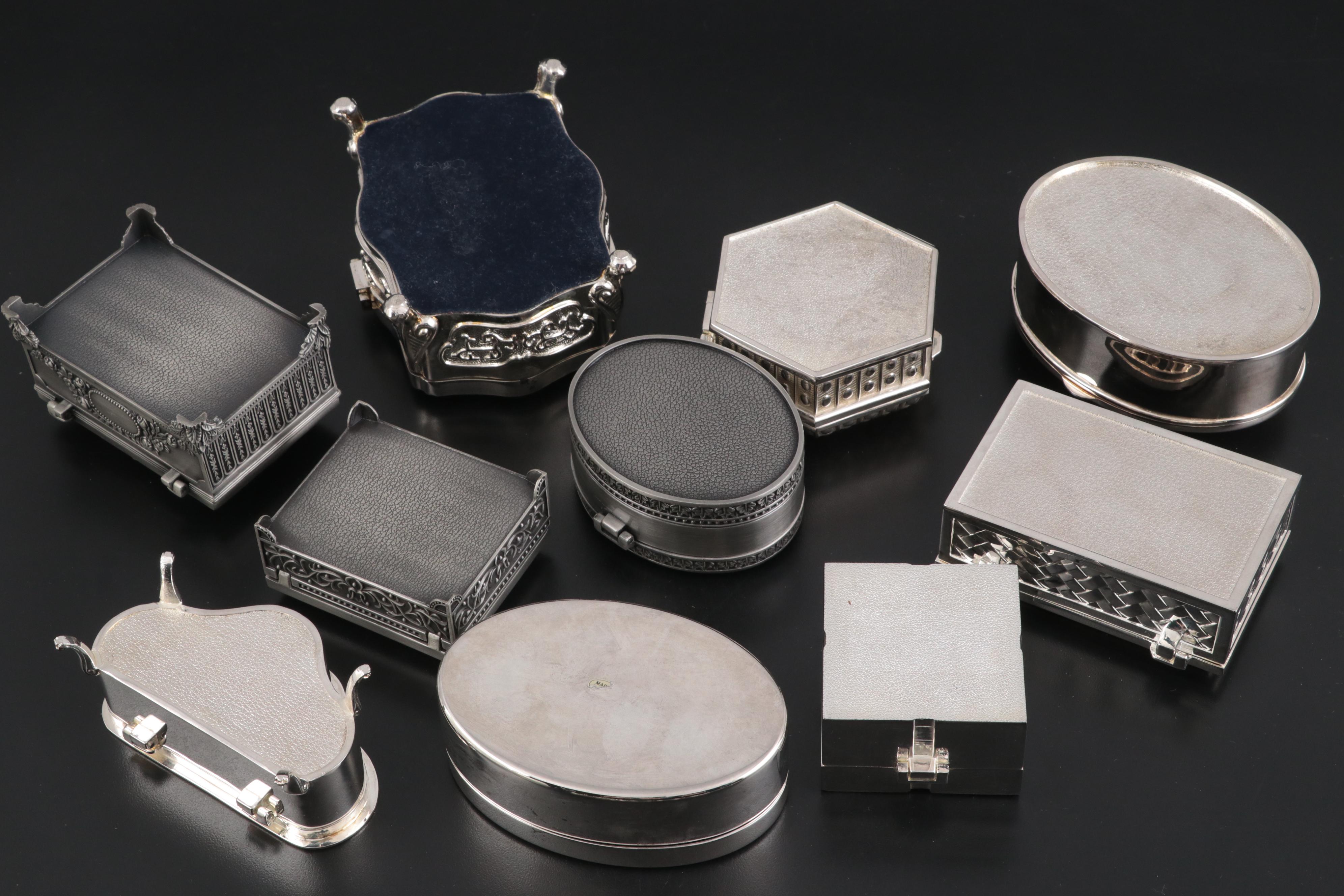 Velvet Lined Jewelry Boxes