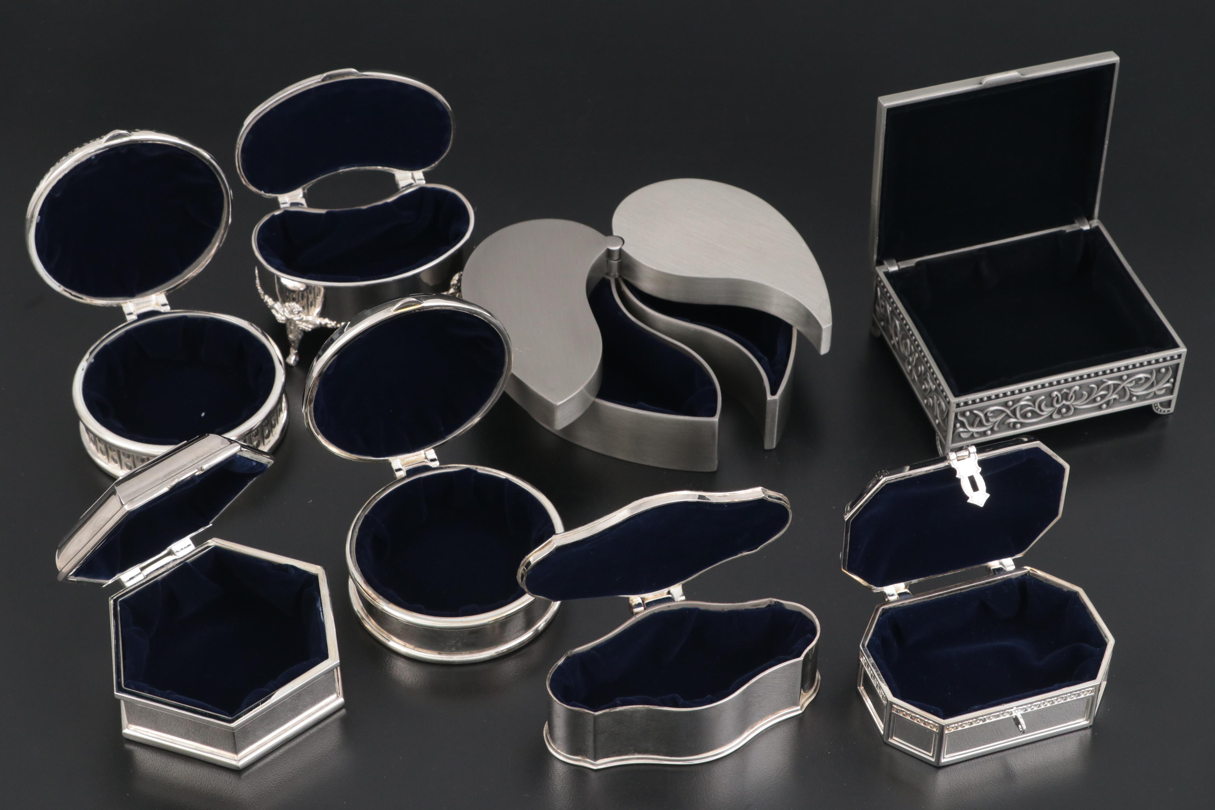 Velvet Lined Jewelry Boxes