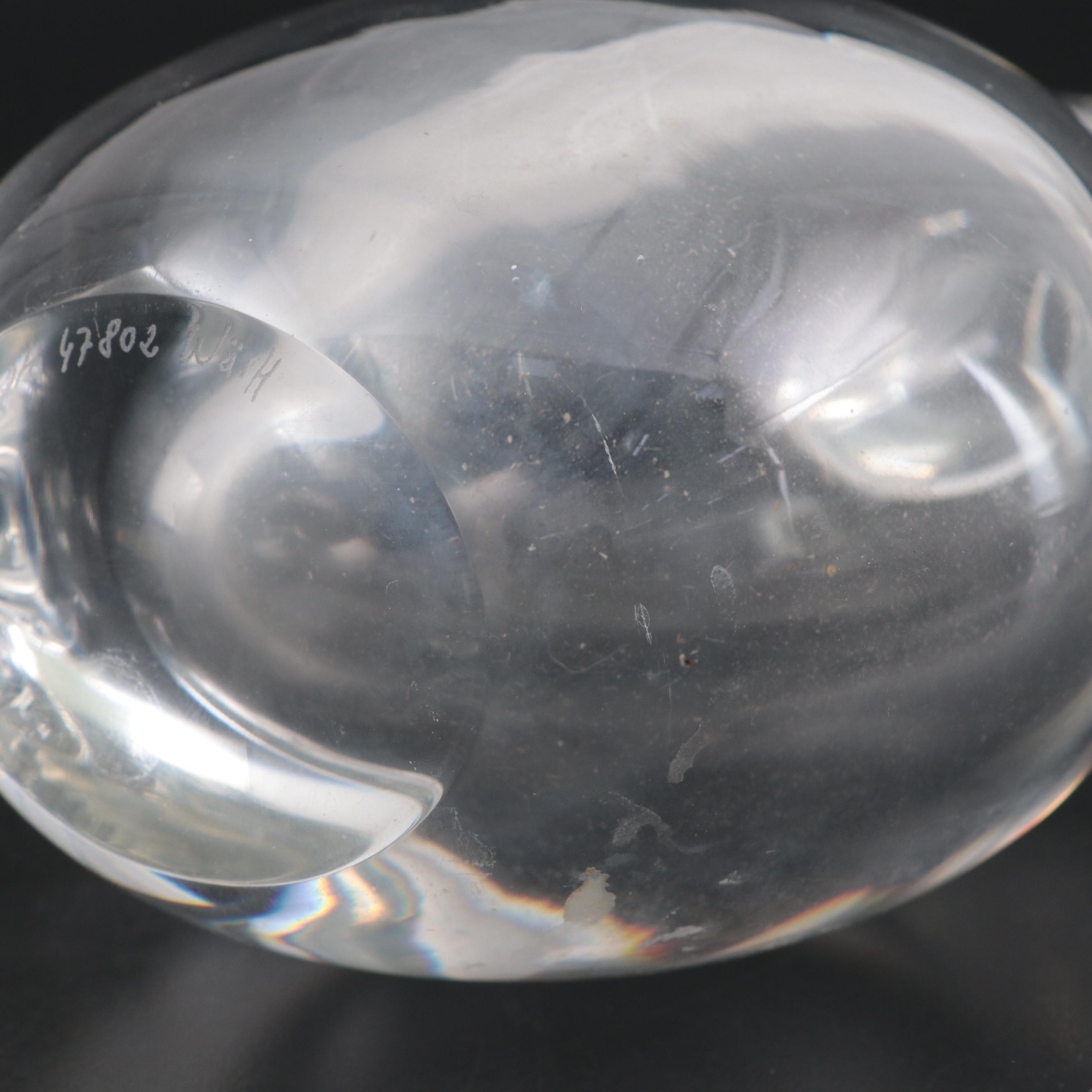 Kosta Crystal Bud Vase with Other Pewter Flower Shaped Candle Holders