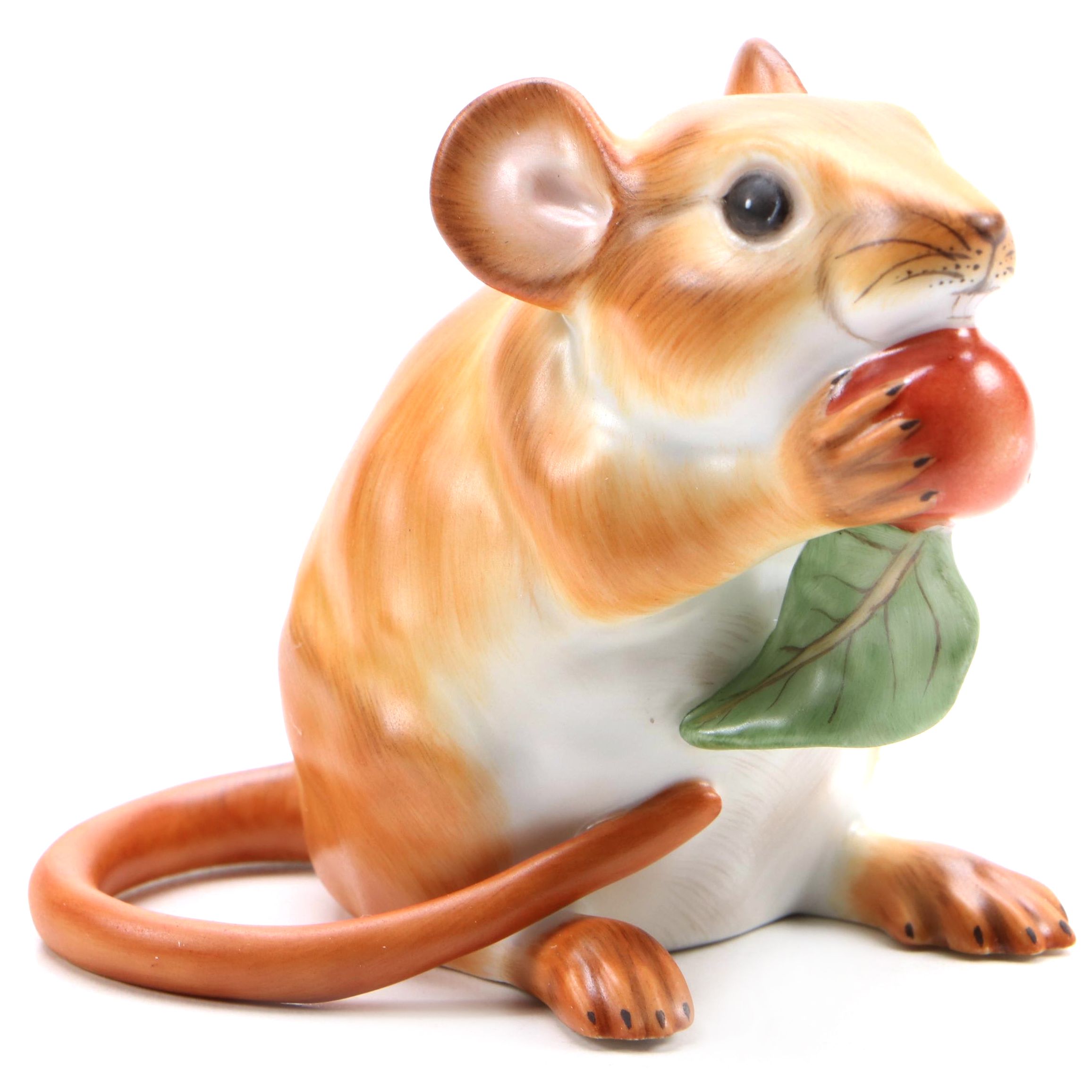 Herend Guild Natural "Meadow Mouse" Porcelain Figurine, 2008