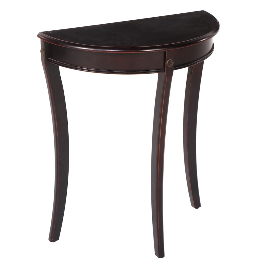 Bombay Outlet Classical Style Demilune Side Table