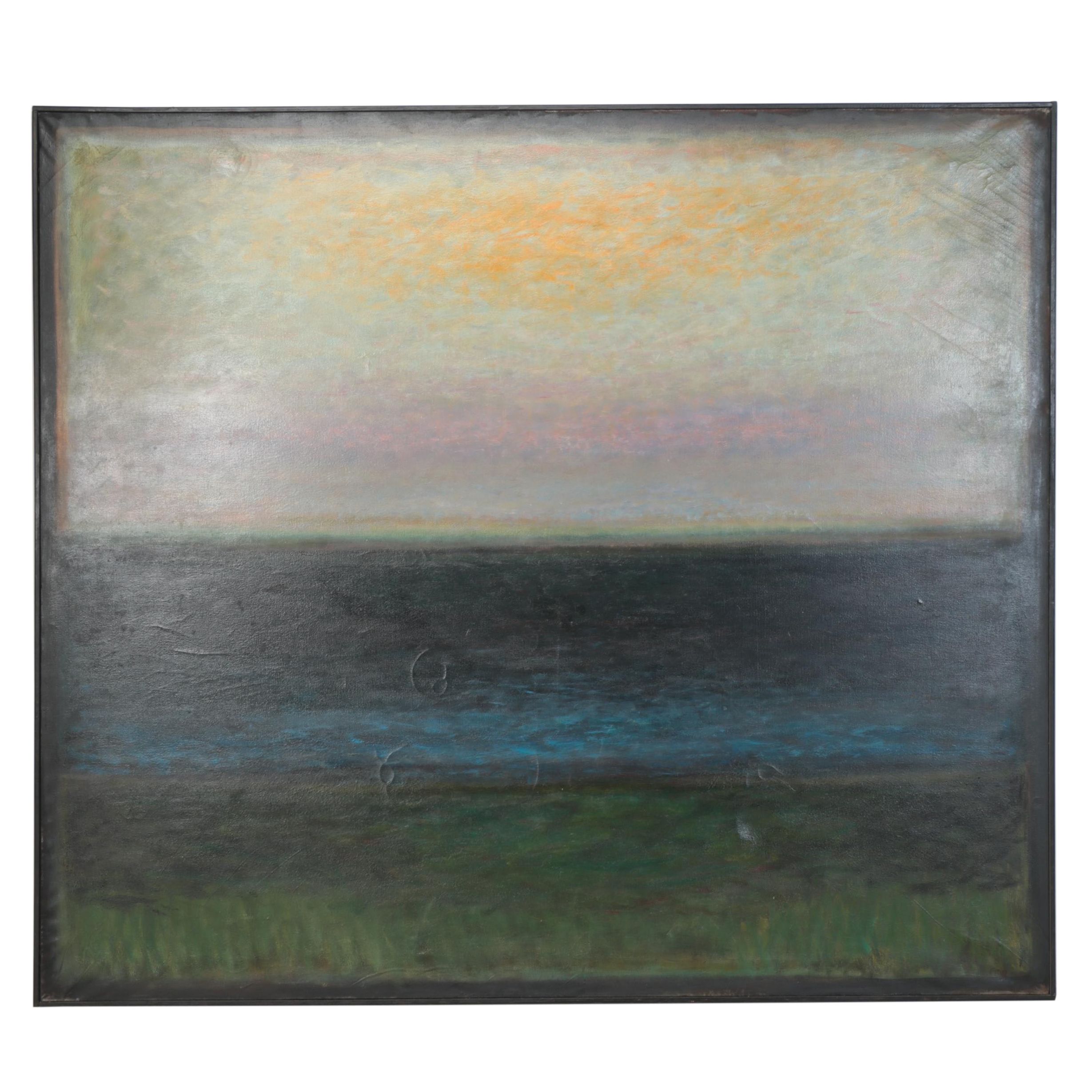 P. M. Dougherty Large-Scale Seascape Oil Painting, 1994