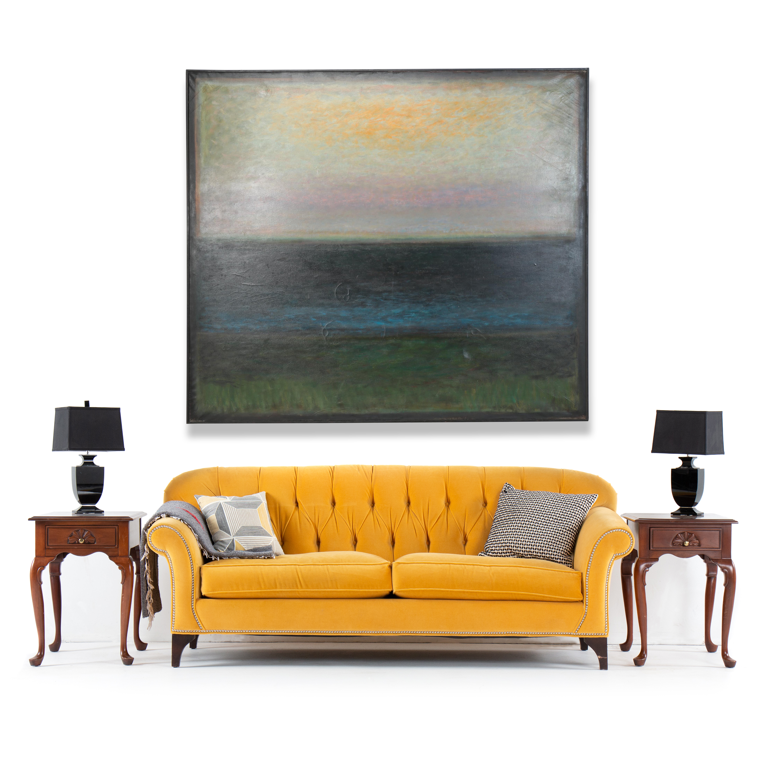 P. M. Dougherty Large-Scale Seascape Oil Painting, 1994