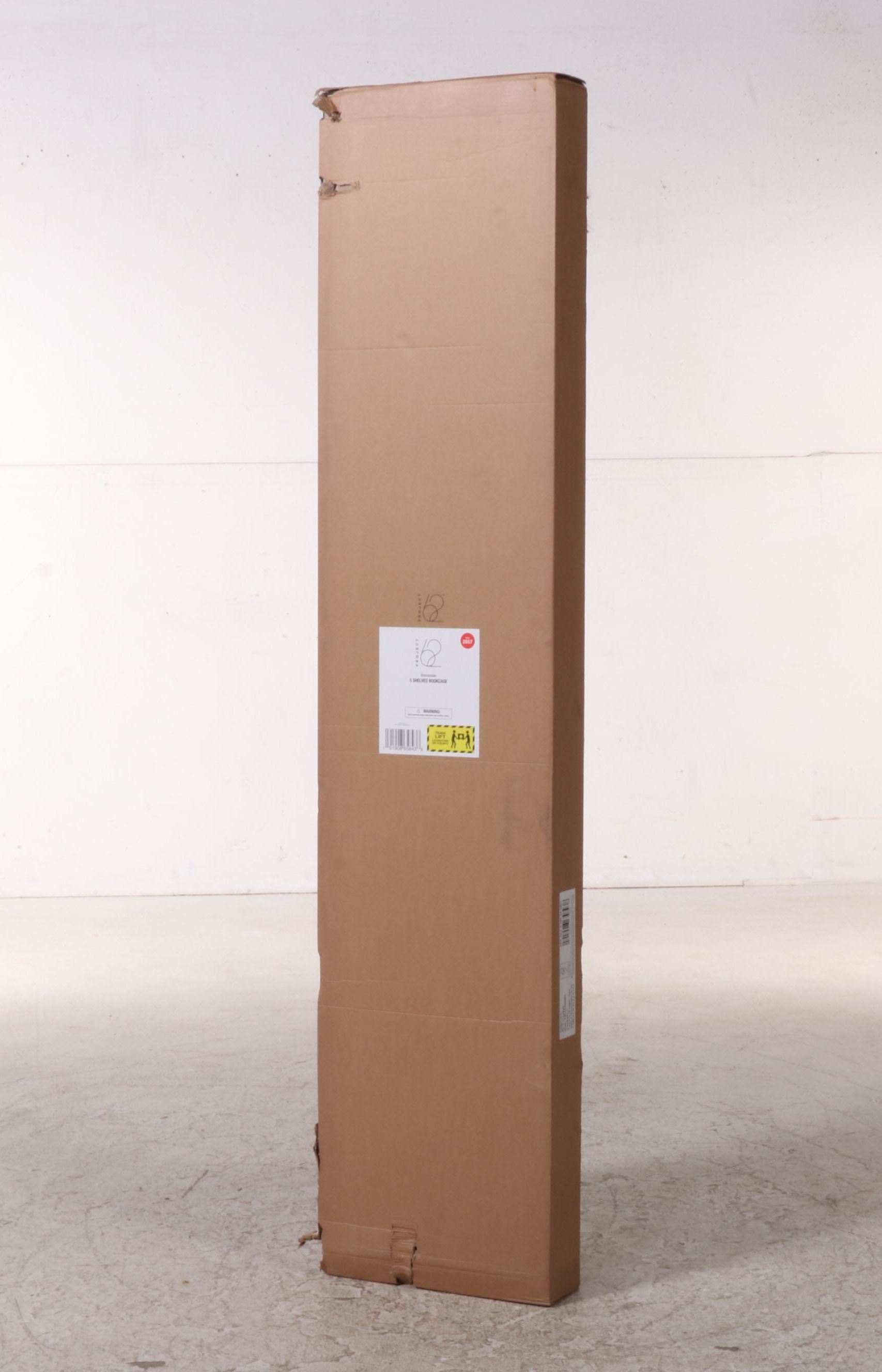 Project 62 Brannandale Five-Shelf Walnut Finish Bookcase