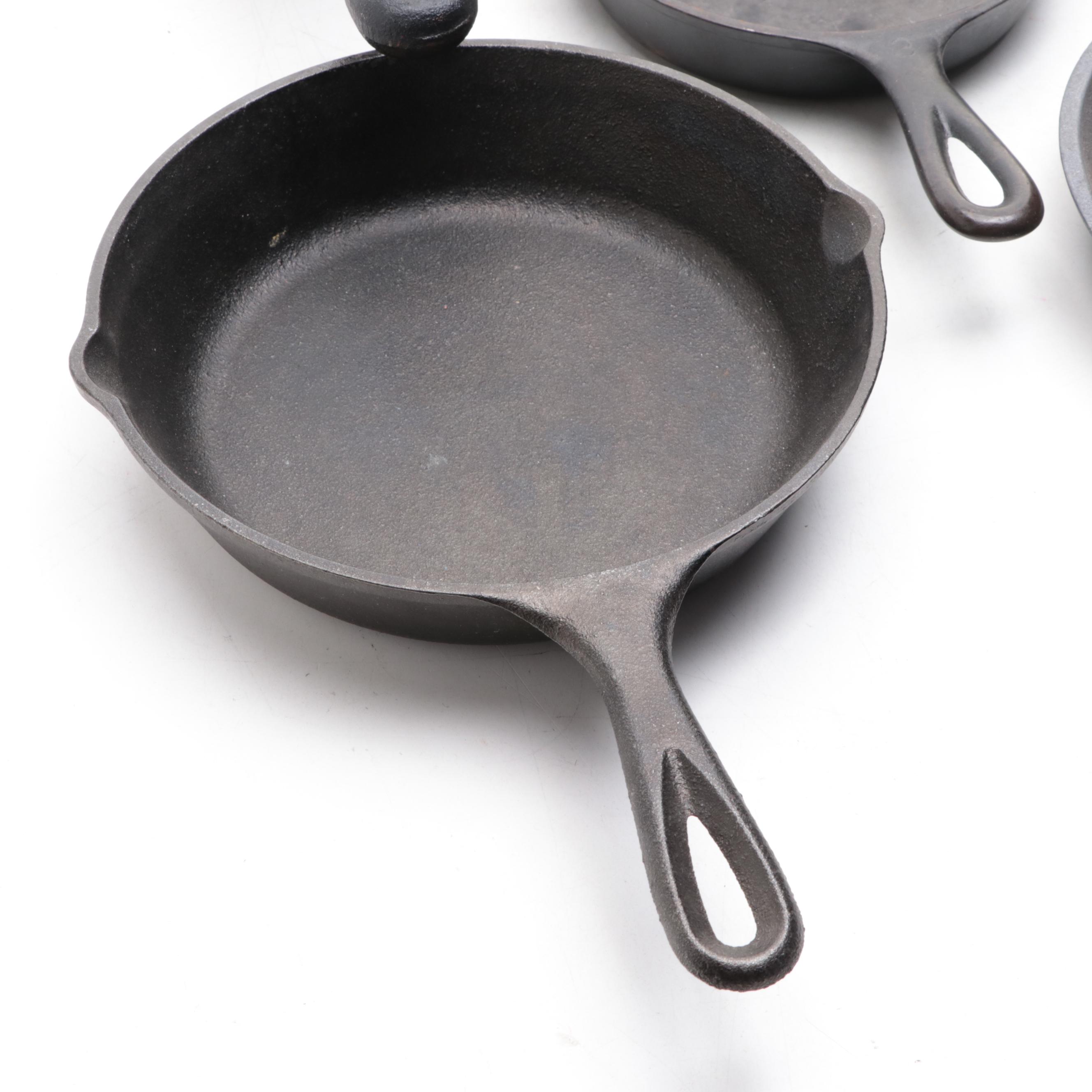Lodge, Wagner, and Emeril Cast Iron Skillets