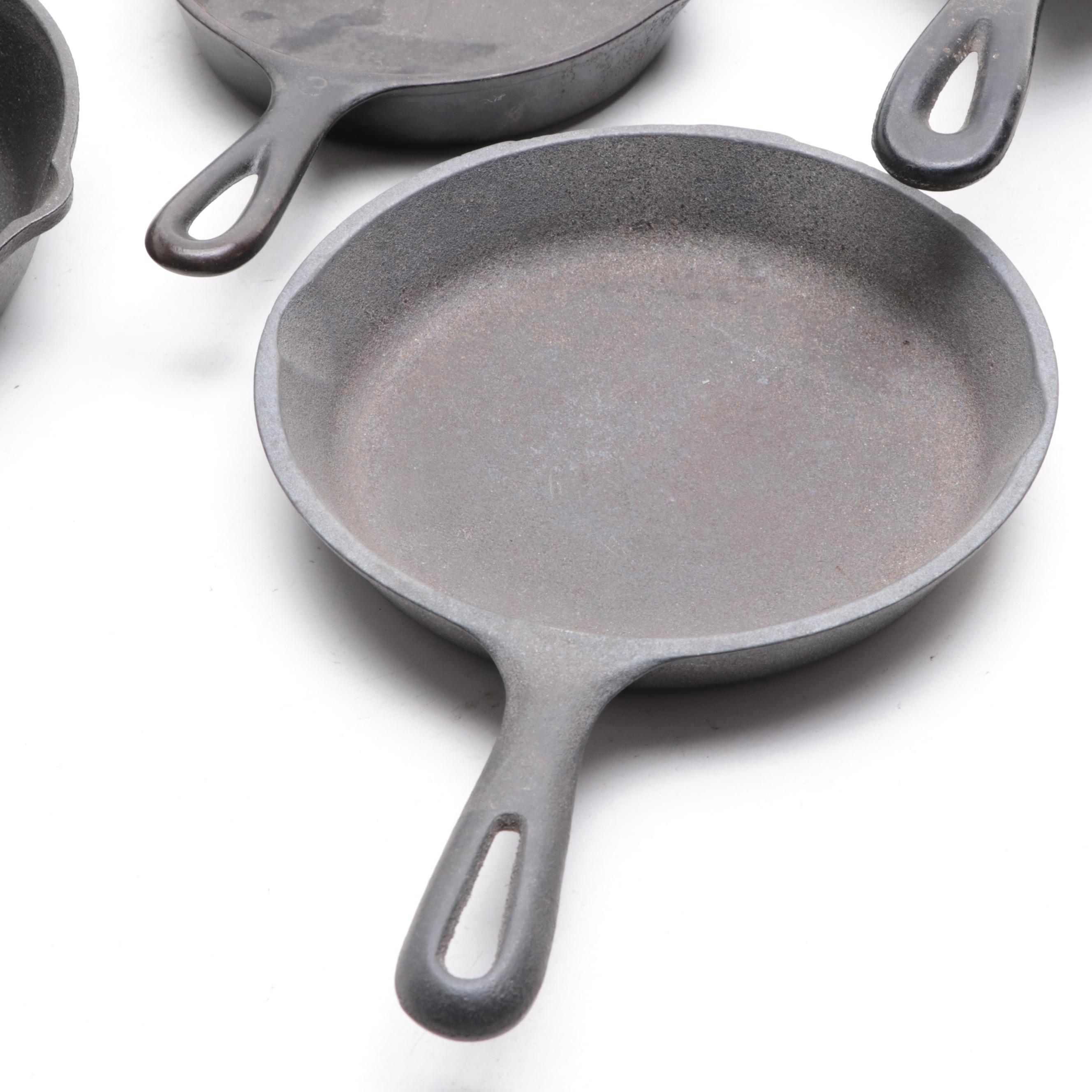 Lodge, Wagner, and Emeril Cast Iron Skillets