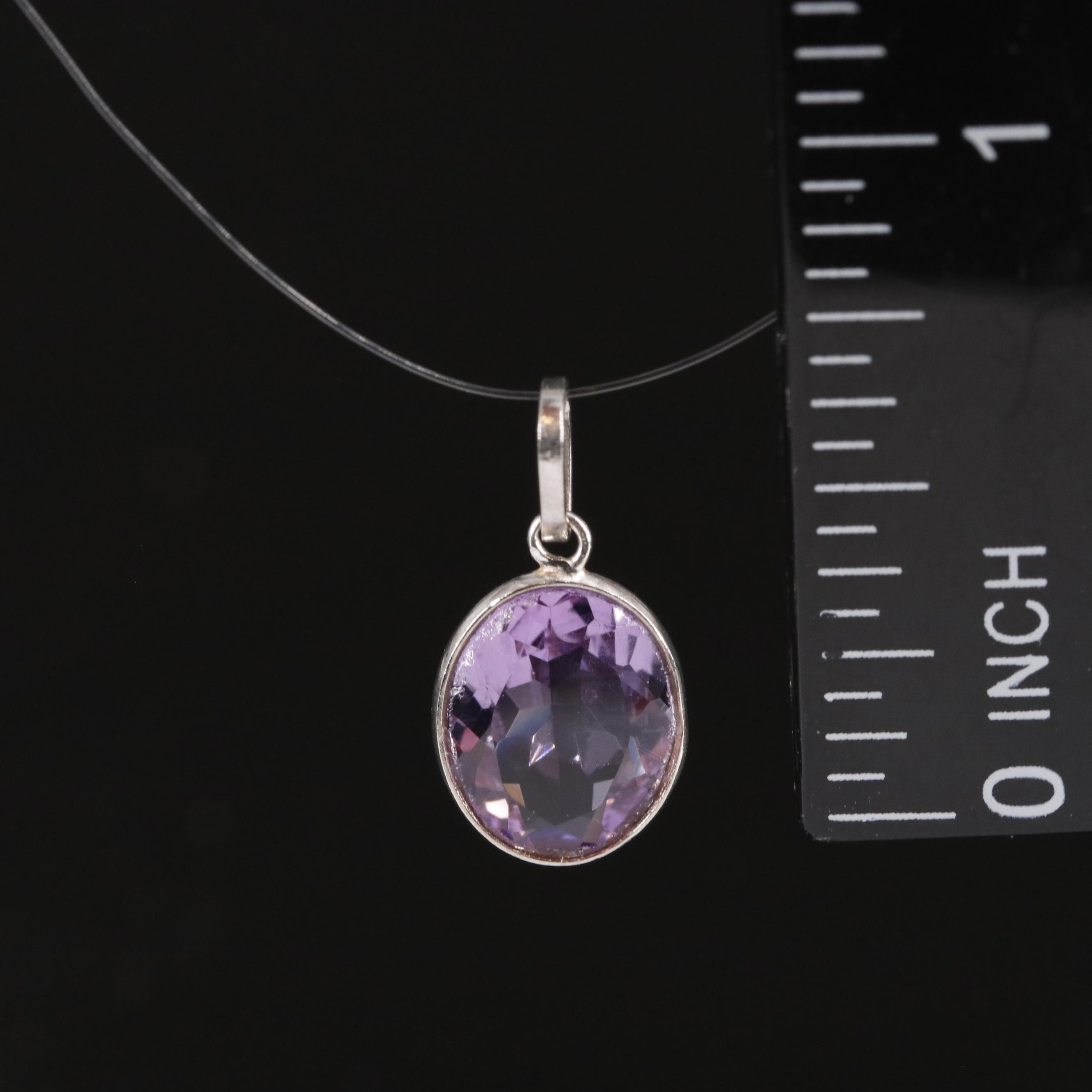 14K Amethyst Pendant