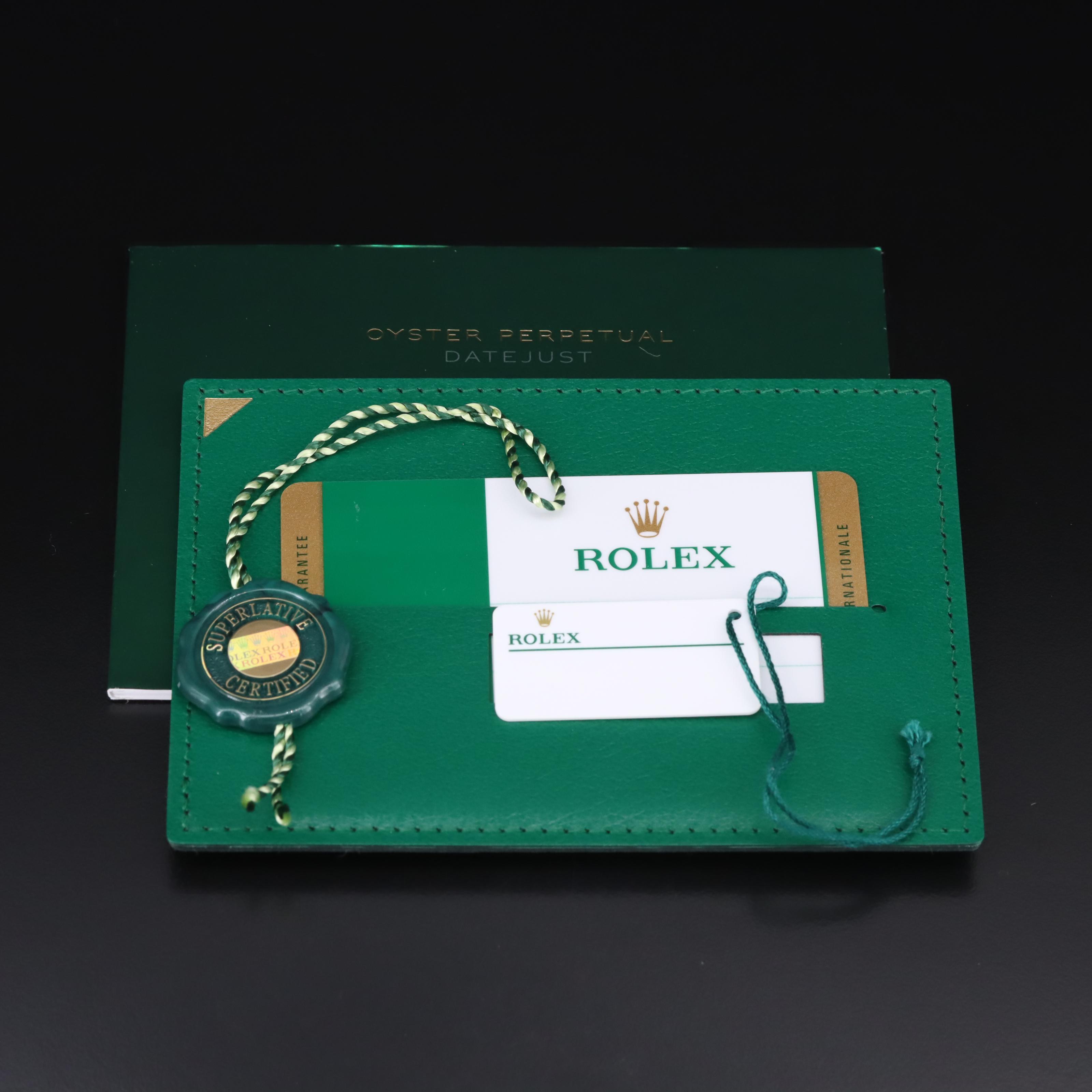 Rolex Datejust 18K and Stainless Steel Factory Diamond Pink Dial Watch