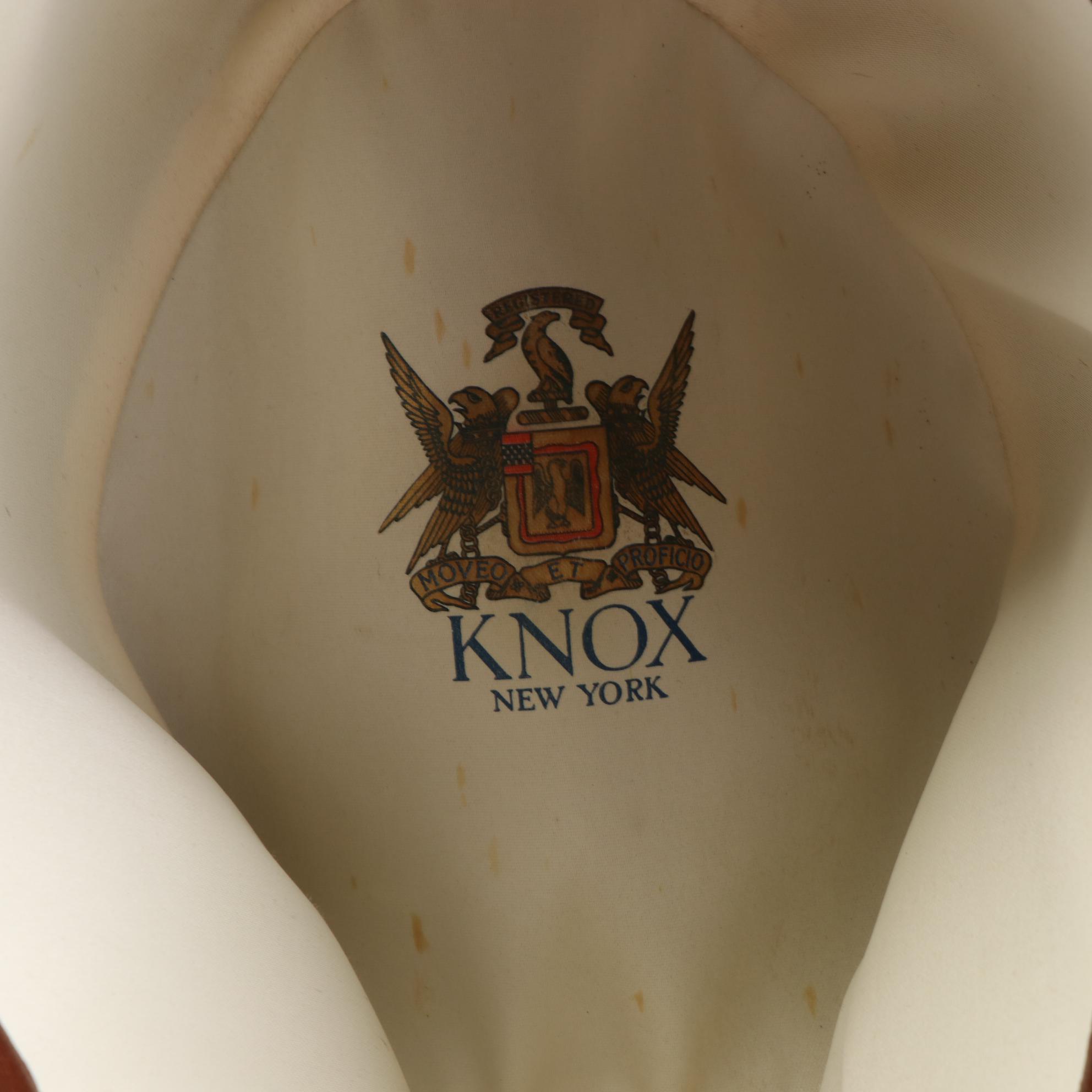 Knox New York Homburg Hat in Wool Felt with Box