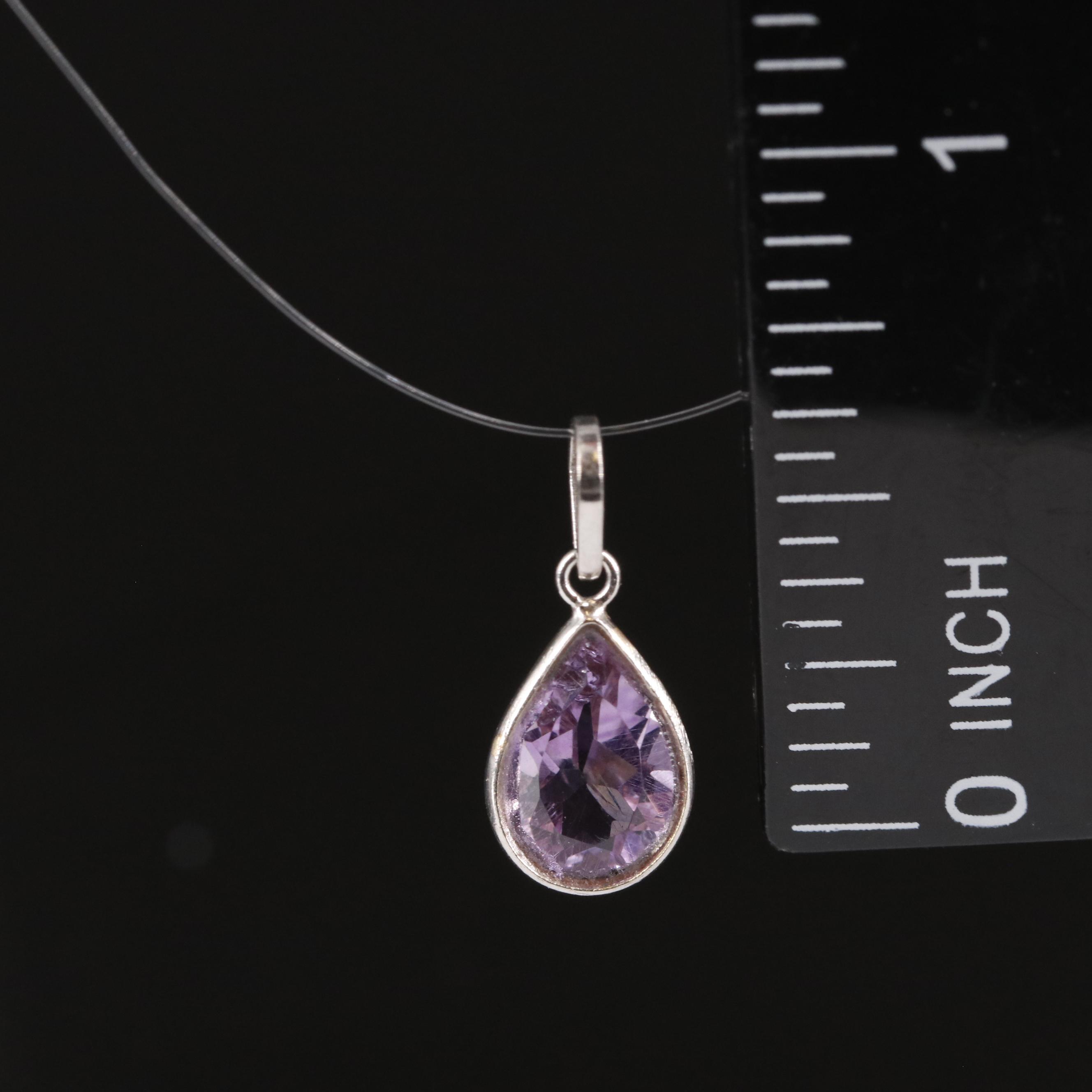 14K Amethyst Pendant