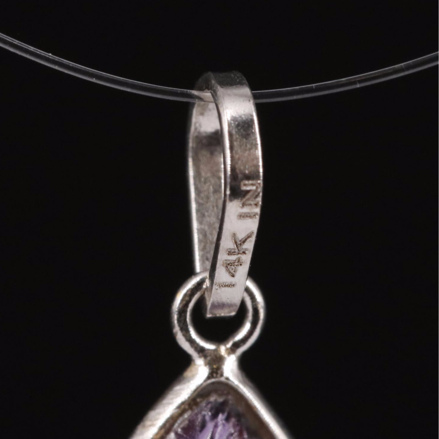 14K Amethyst Pendant