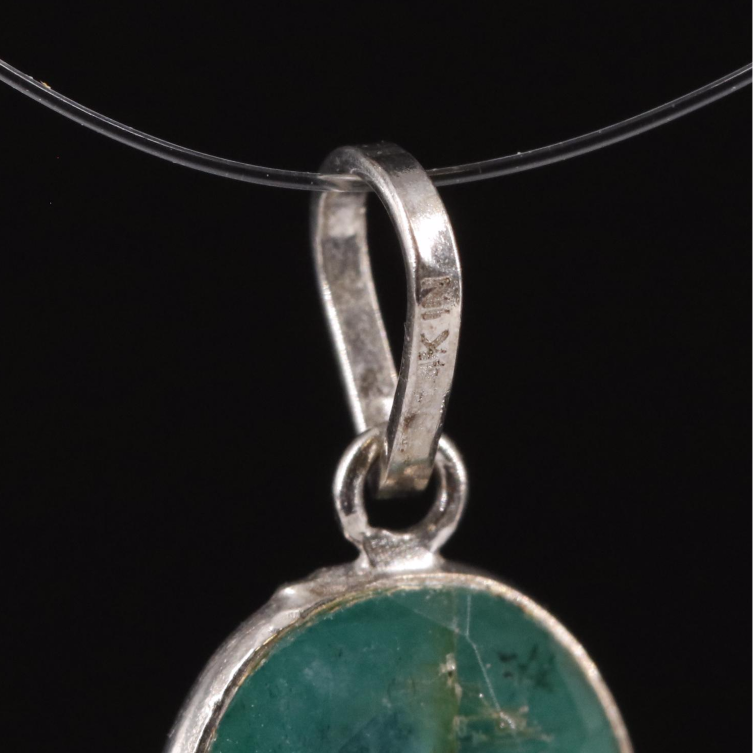 14K Emerald Pendant