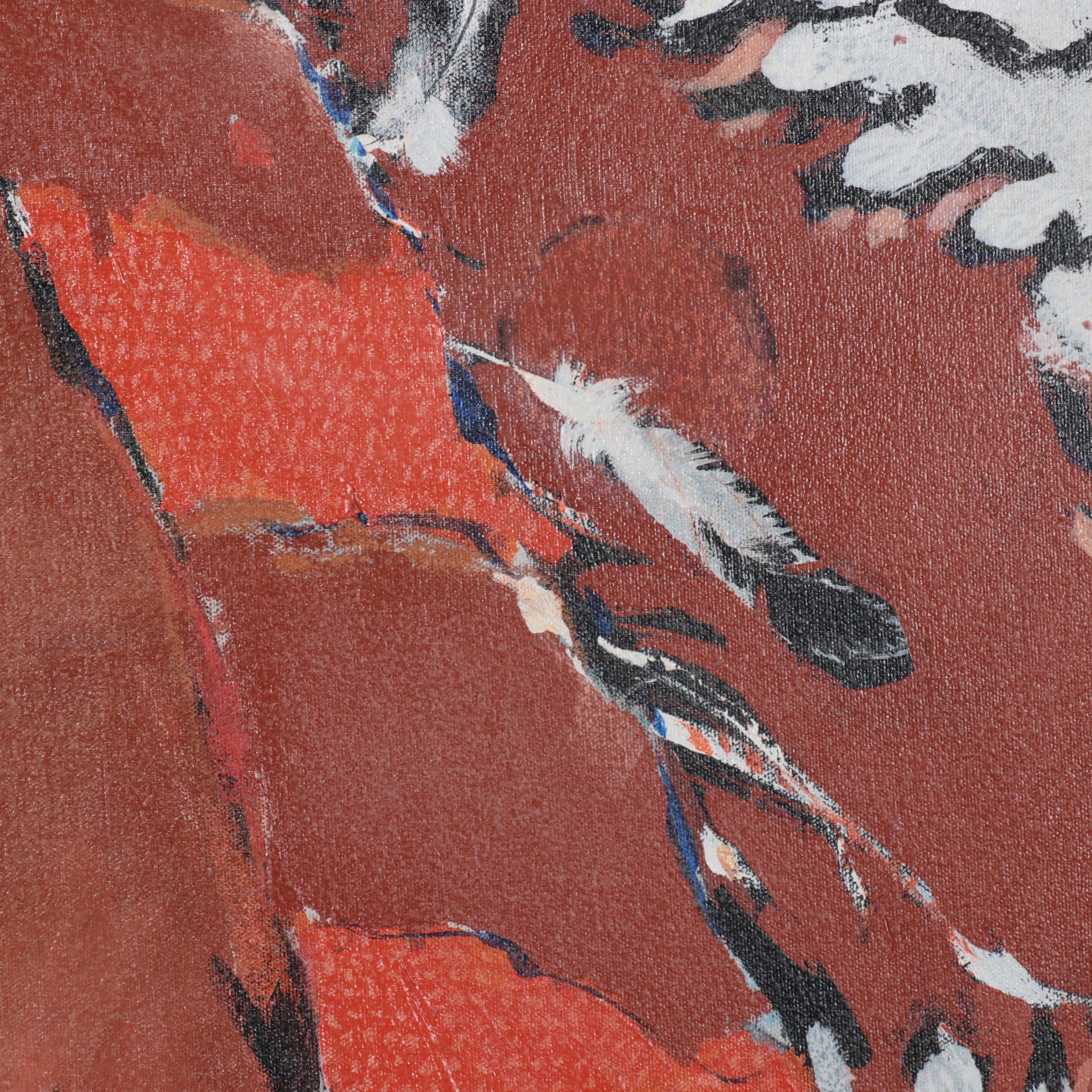 Frank Zamora Oil Painting "Proud Indian"