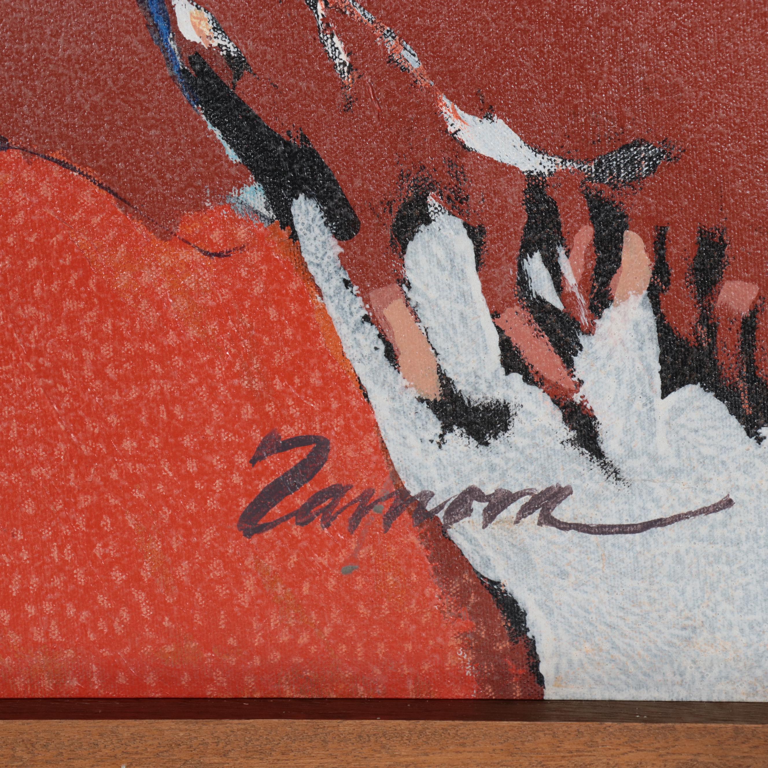 Frank Zamora Oil Painting "Proud Indian"