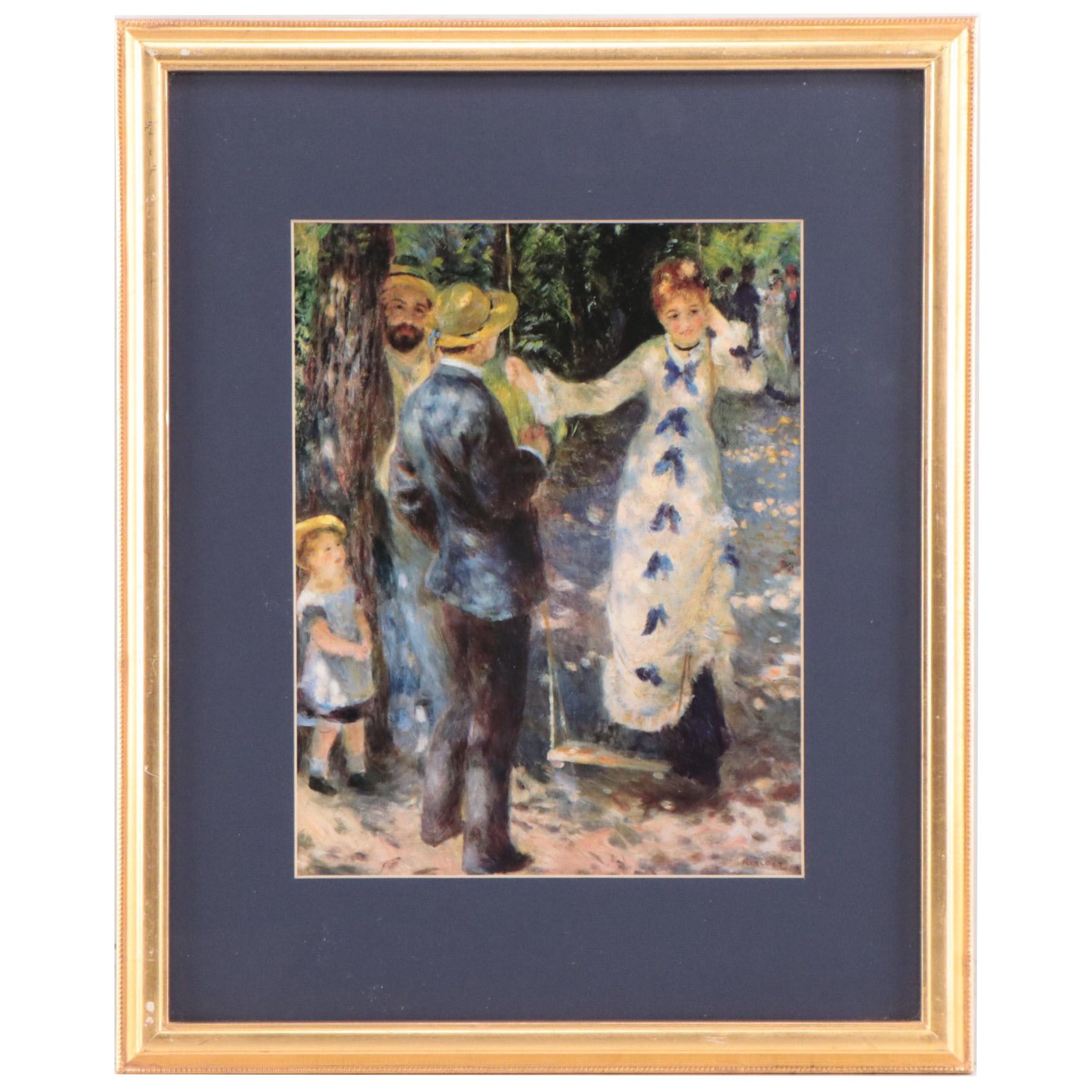 Offset Lithograph After Pierre Auguste Renoir "The Swing"