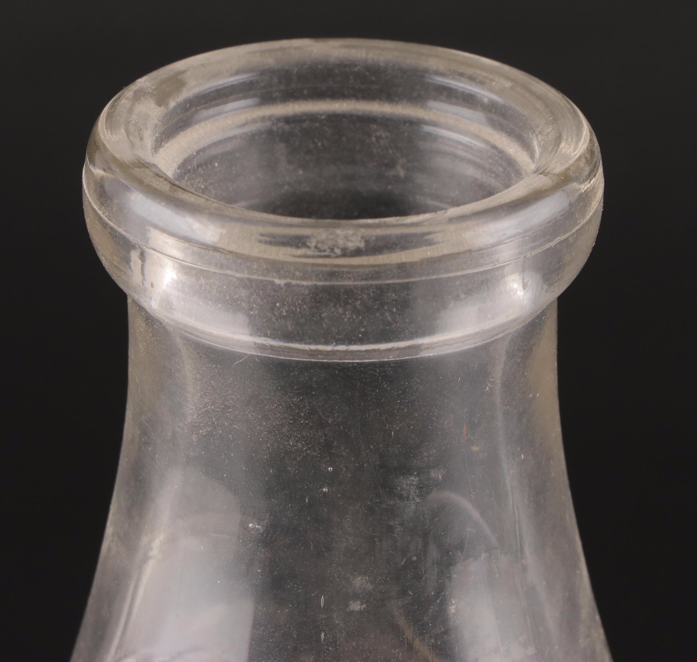 D. C. S., People's Dairy, Jersey Farms and Golden Royal Glass Dairy Bottles
