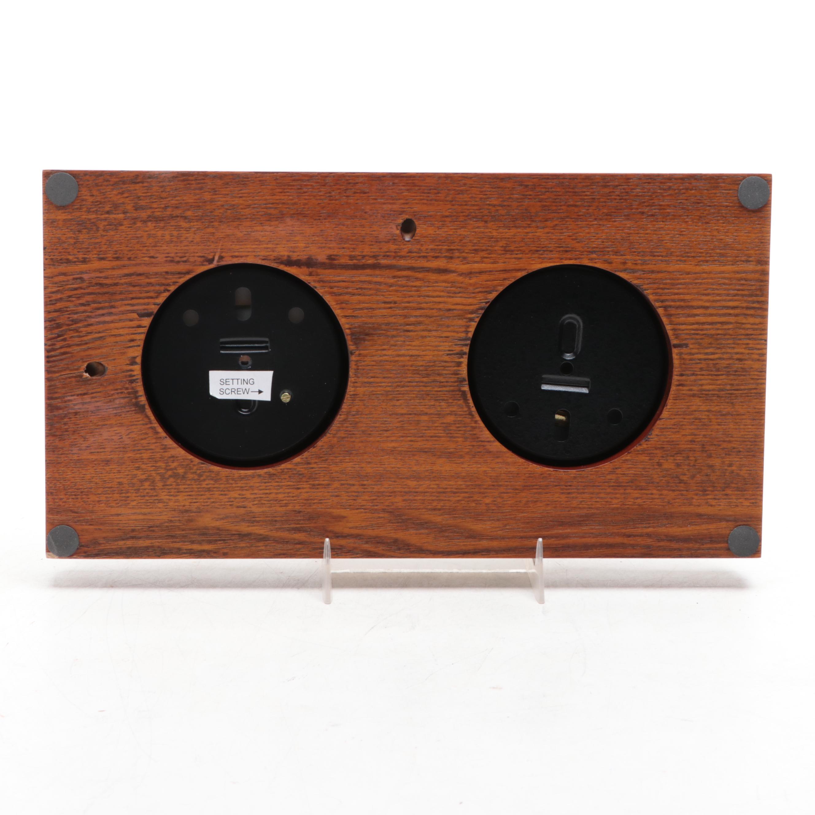 Chass Thermometer, Clock and Hygrometer with German Barometer Combination