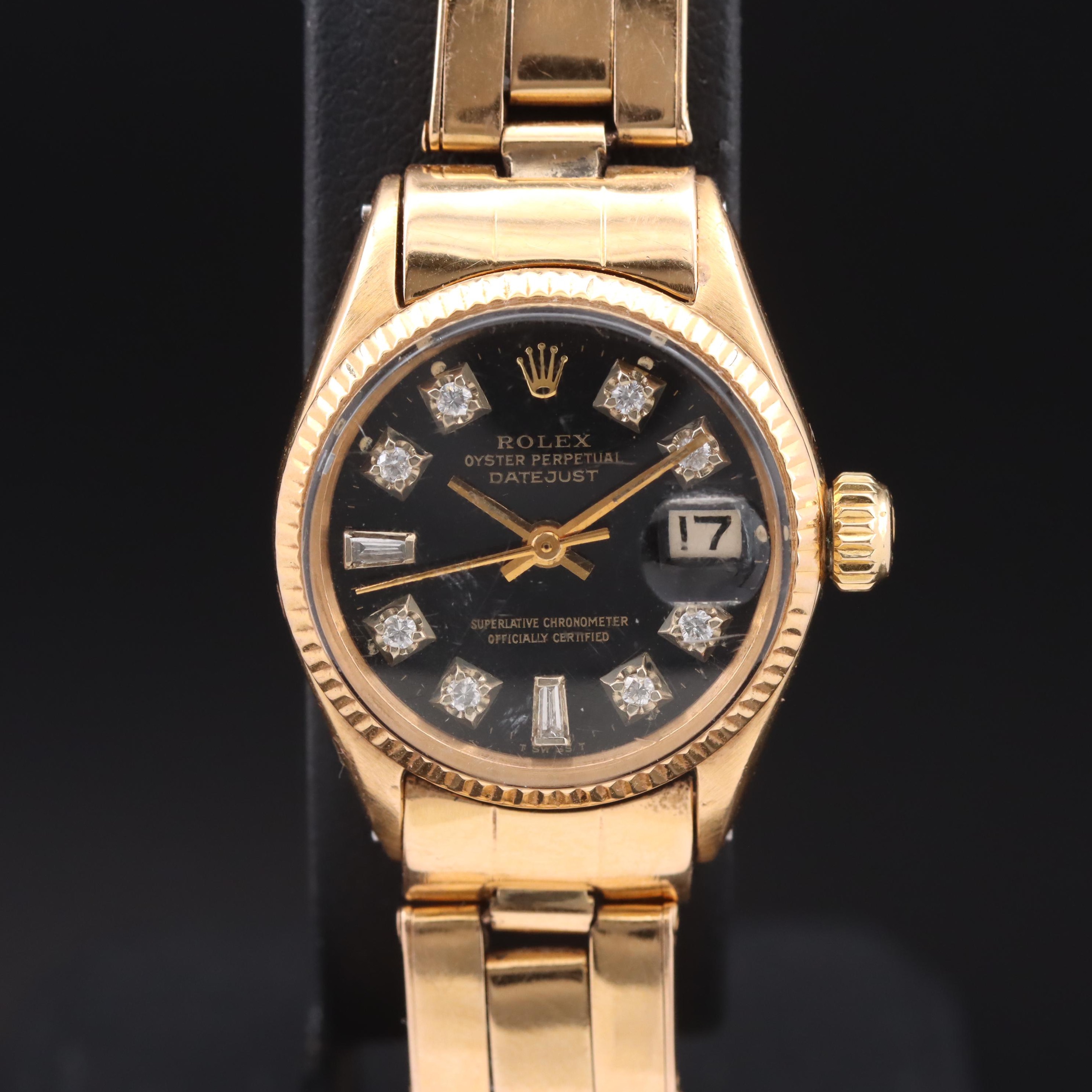 1958 Rolex Oyster Perpetual Diamond Dial Datejust watch