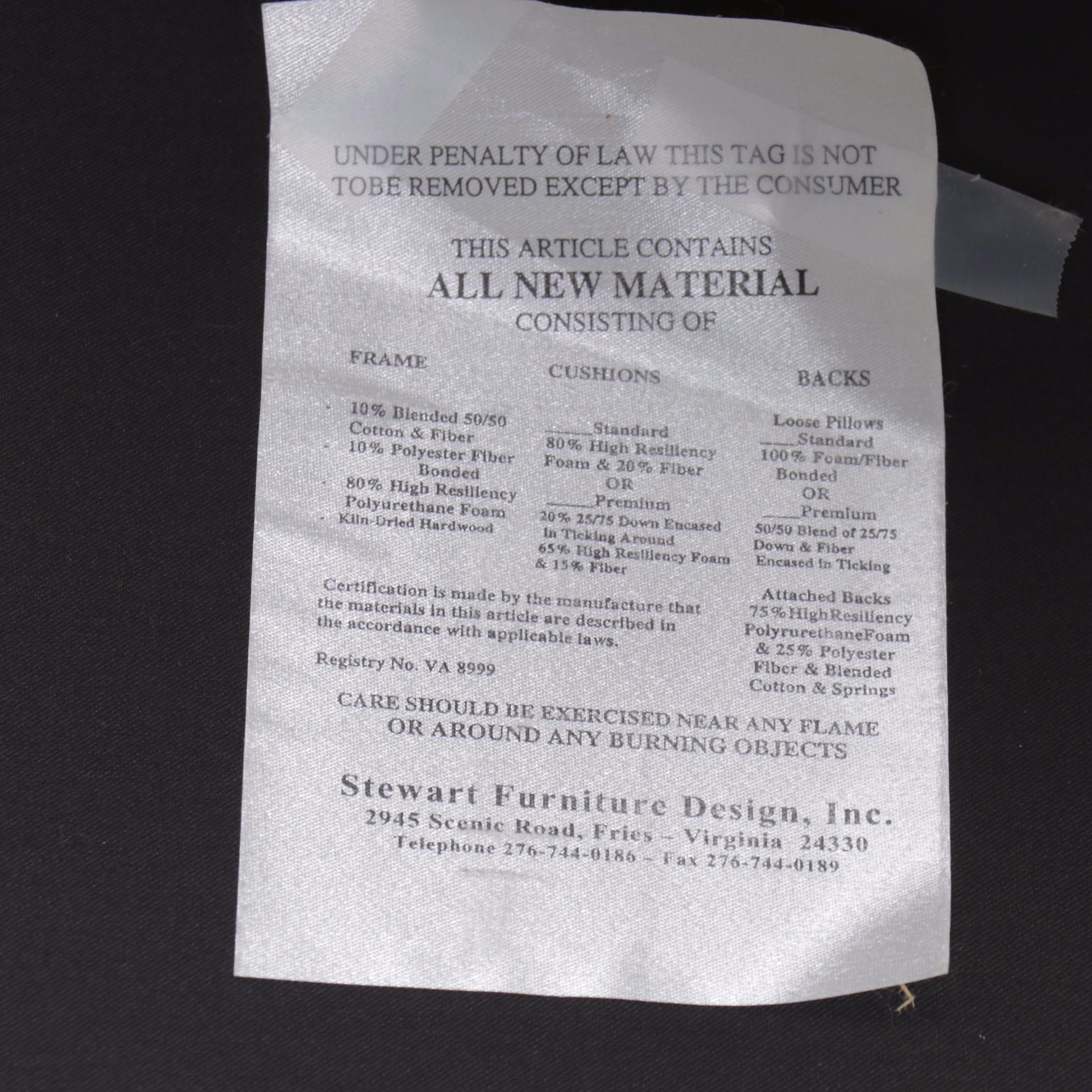 Stewart Furniture Design Button-Tufted Leather Cocktail Ottoman with Nailheads