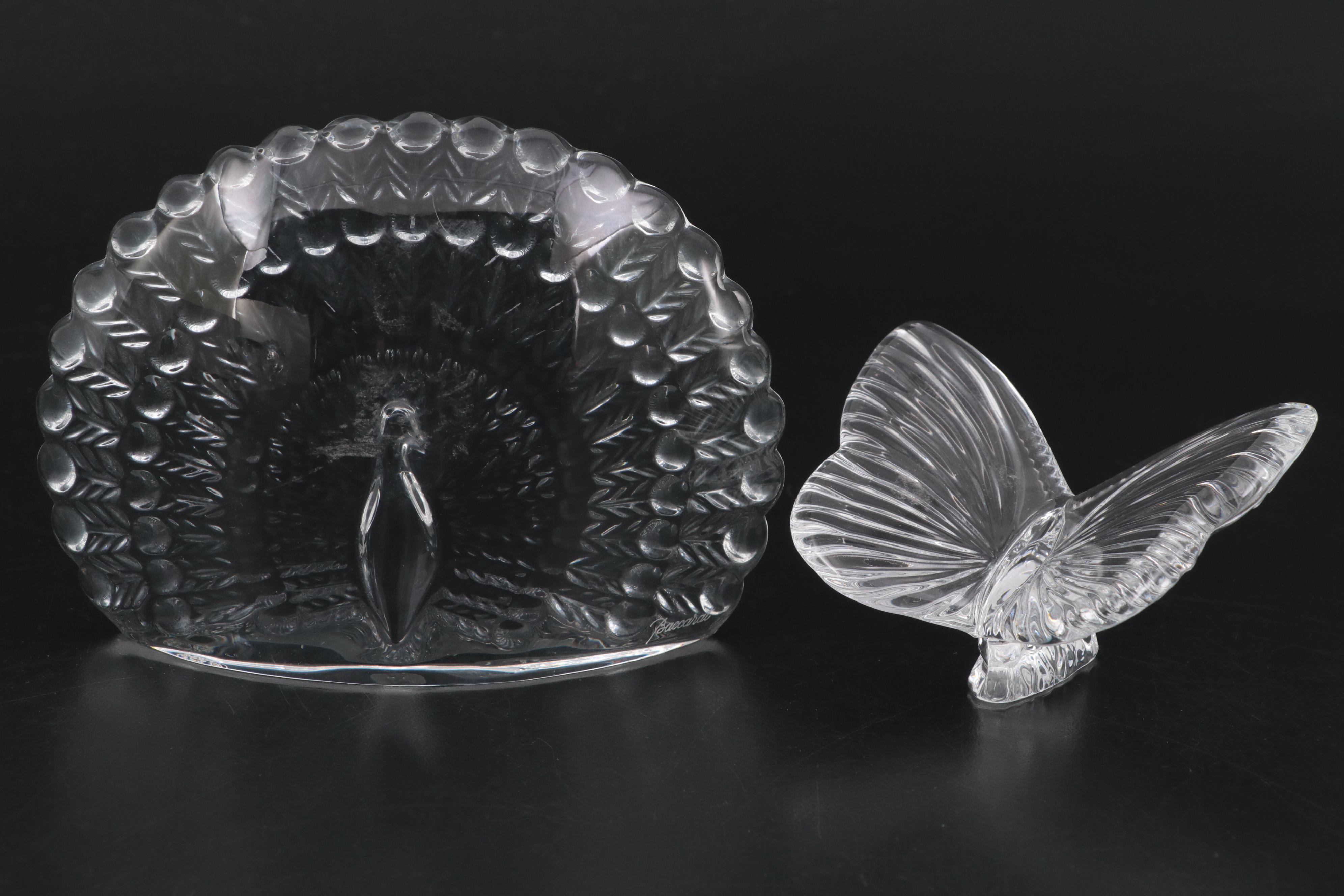 Lenox First Edition "Tender Embrace" with Baccarat and Other Crystal Figurines