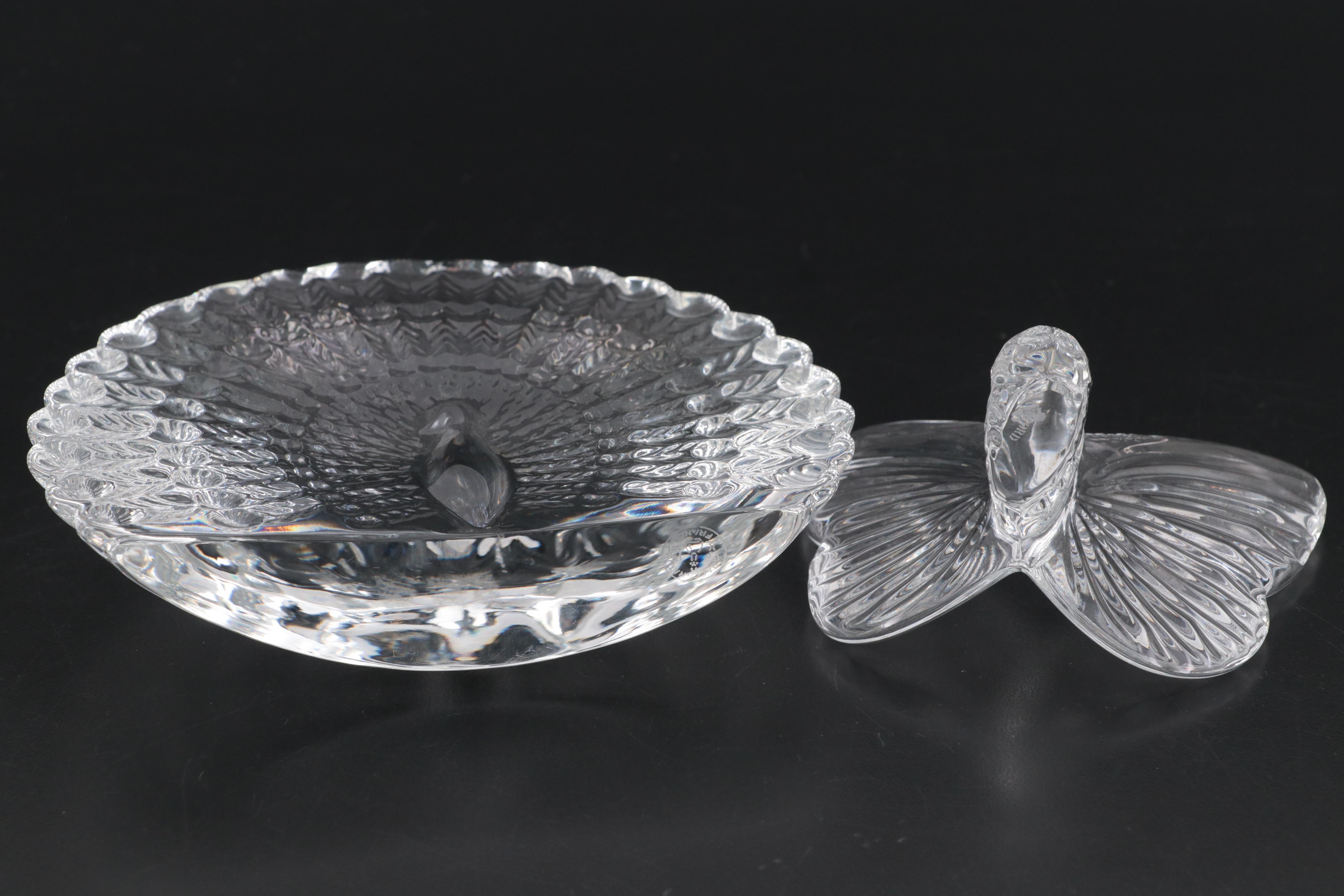 Lenox First Edition "Tender Embrace" with Baccarat and Other Crystal Figurines