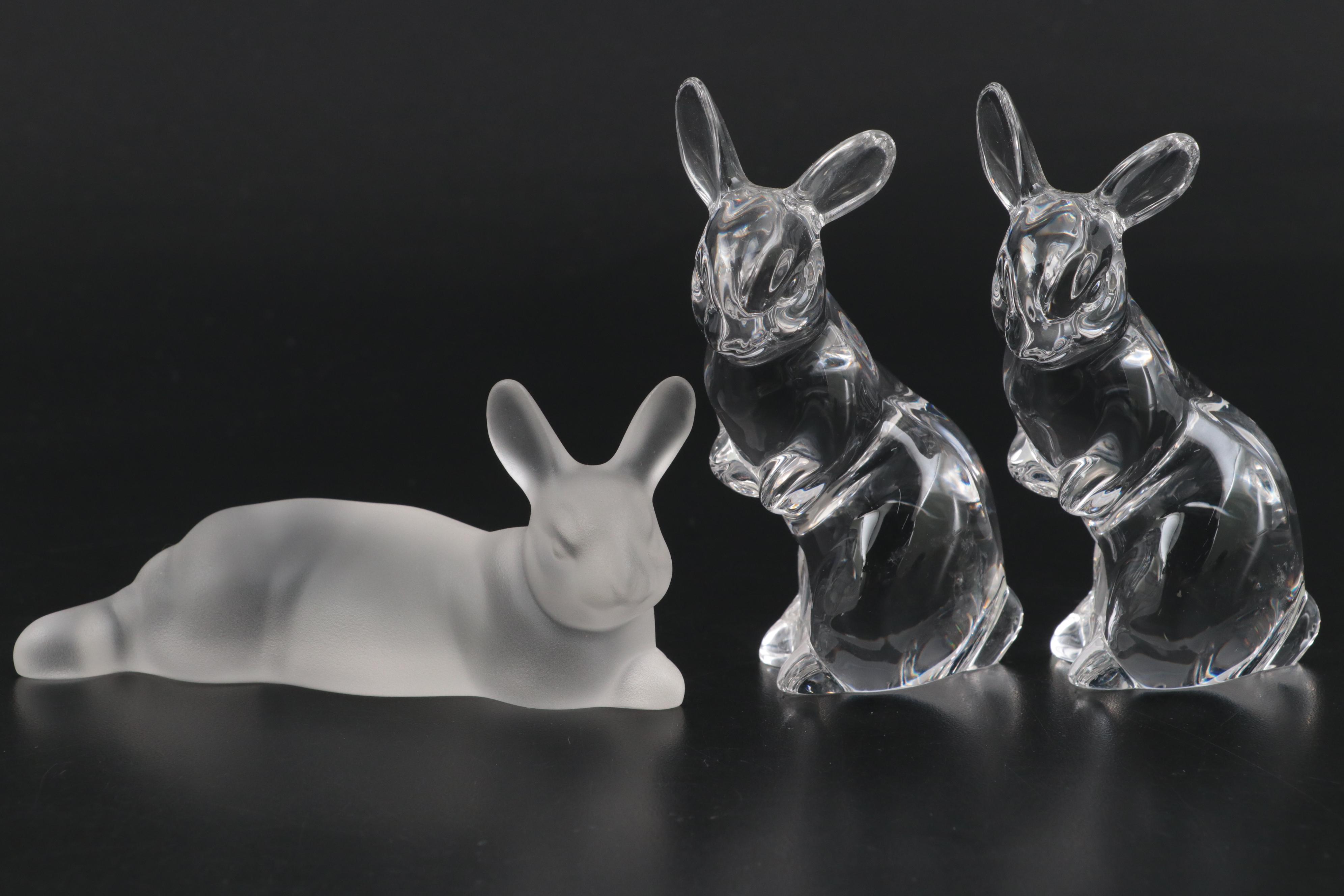 Lenox First Edition "Tender Embrace" with Baccarat and Other Crystal Figurines