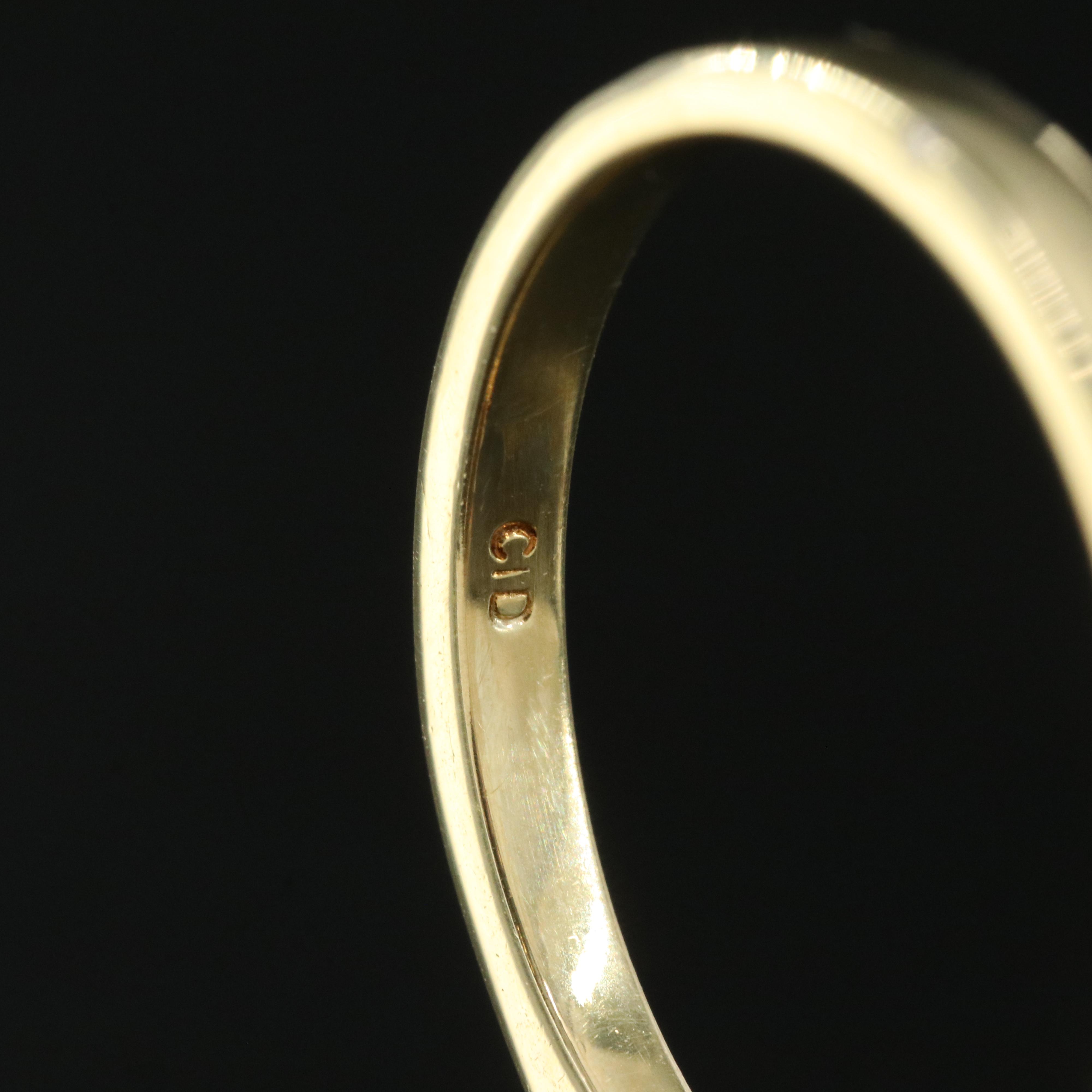 18K Citrine and Diamond Shield Ring