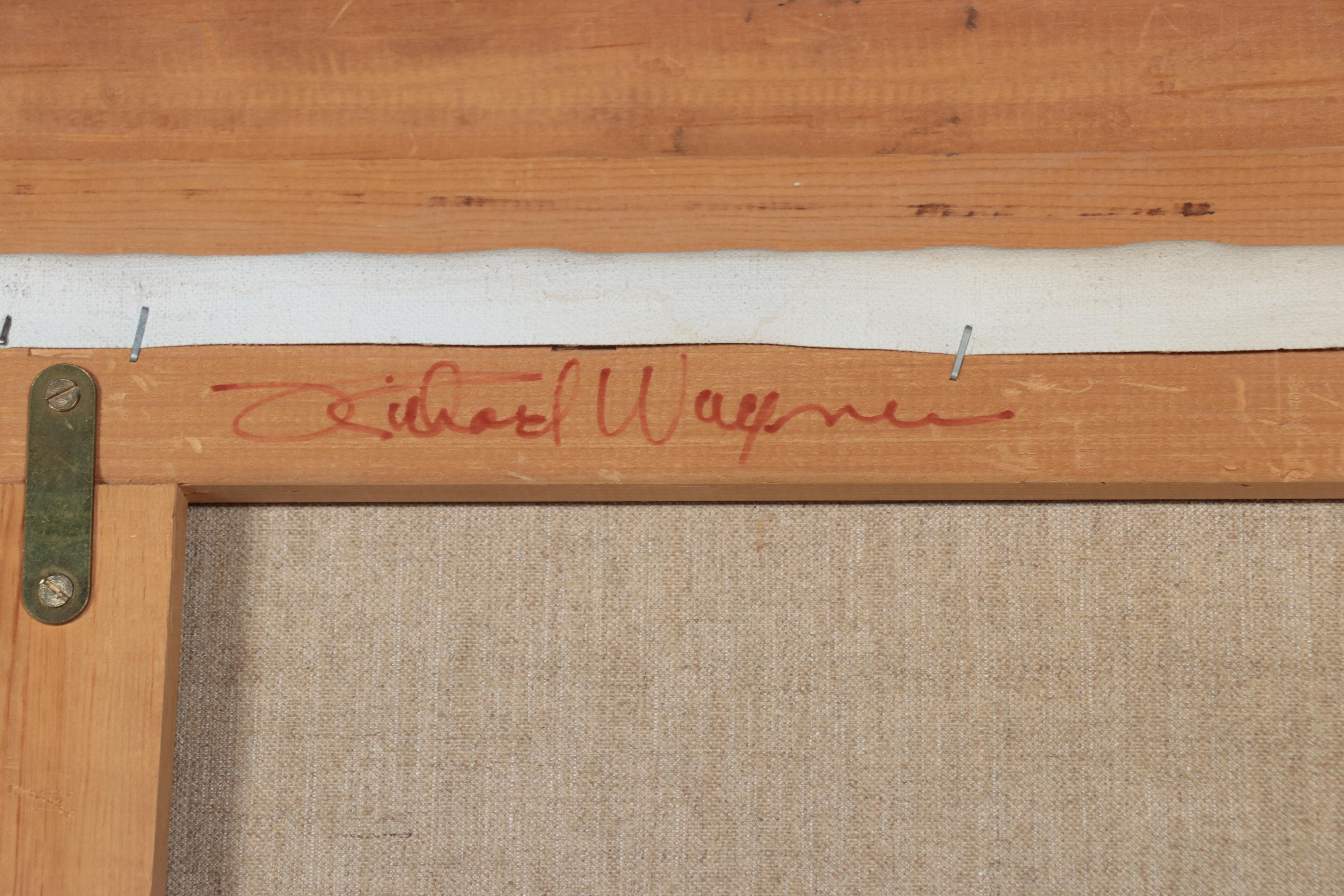 Richard Ellis Wagner "Summer Forest Pond" Woodland Landscape Acrylic Painting