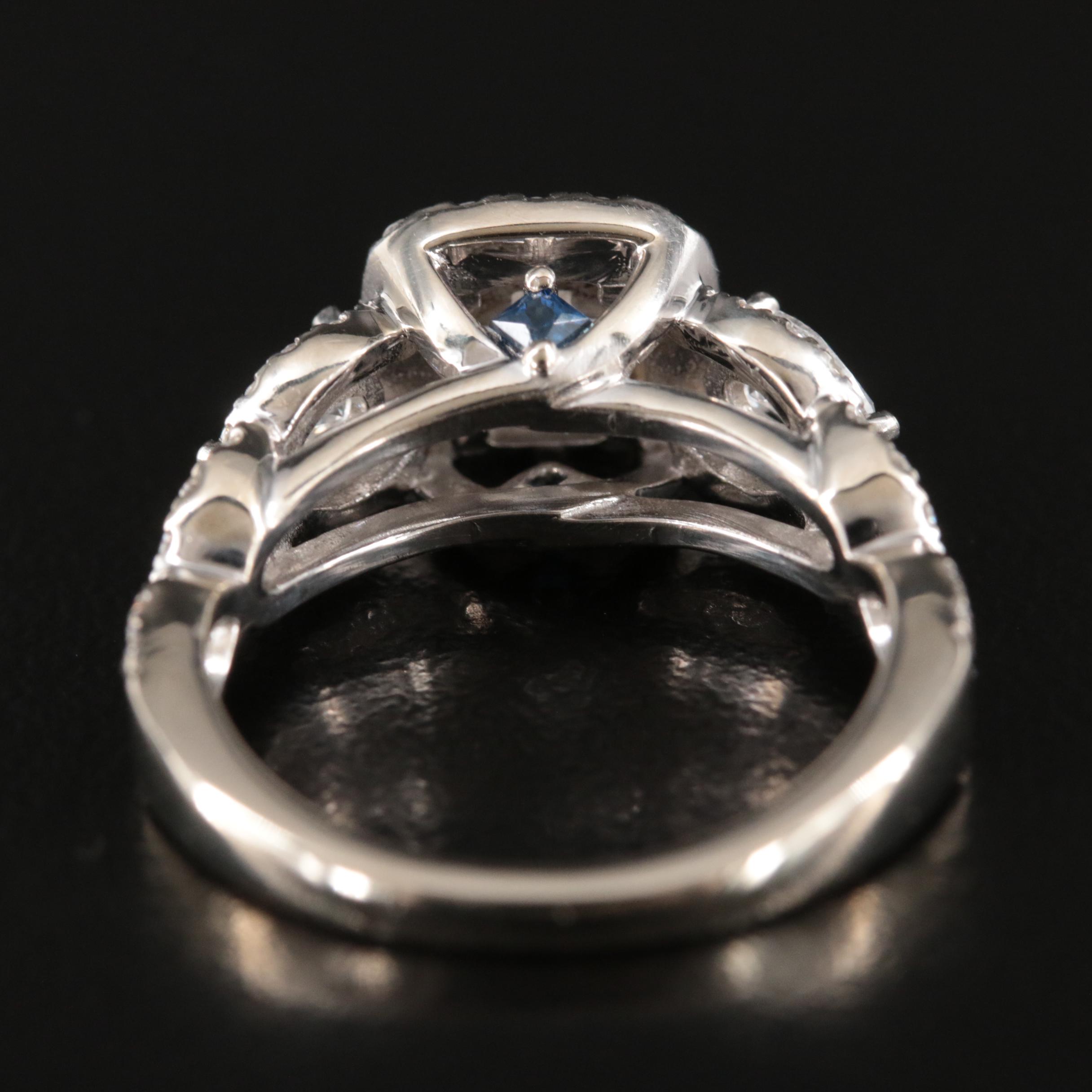 Vera Wang 14K 1.39 CTW Diamond and Sapphire Ring