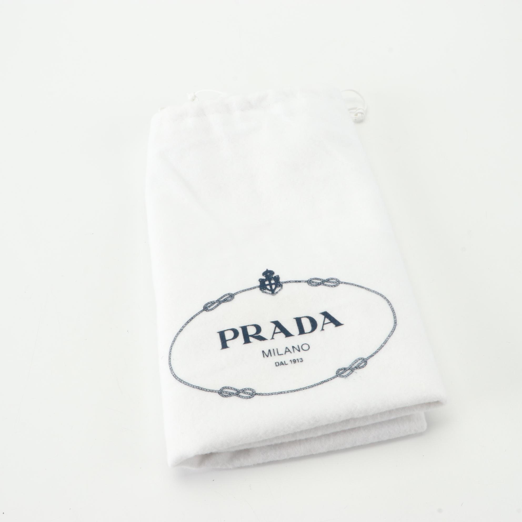 Prada Zip-Top Shoulder Bag in Red Vitello Daino Leather with Box