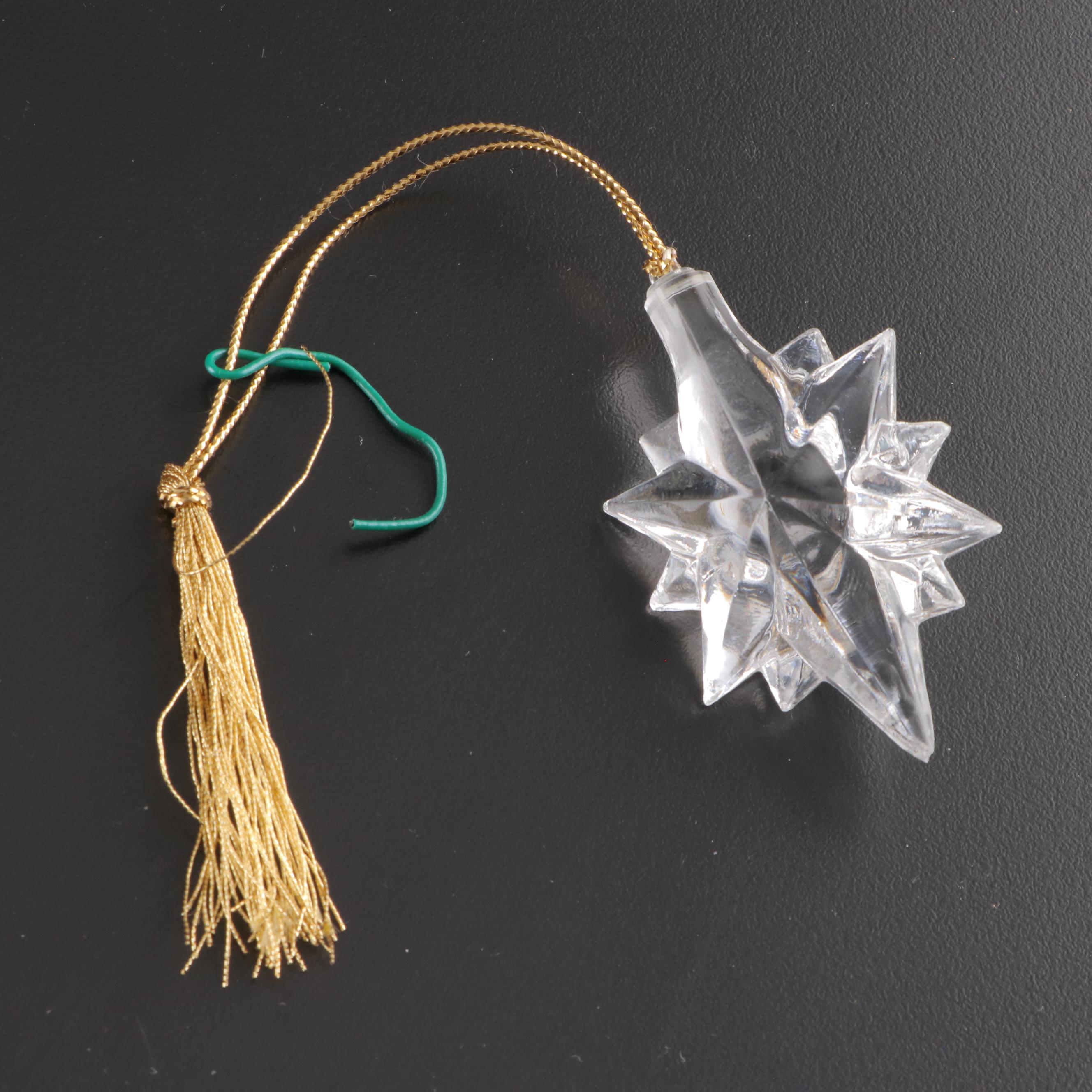 Lenox Crystal Tree Topper with Crystal Ornament Collection