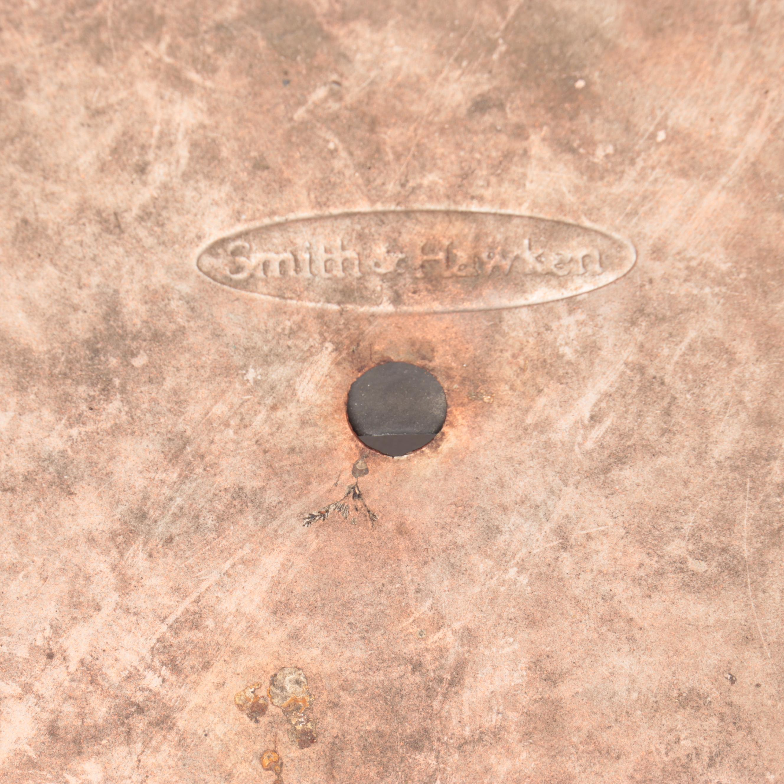 Smith & Hawken Square Copper Planter With Pair of Lattice Work Candle