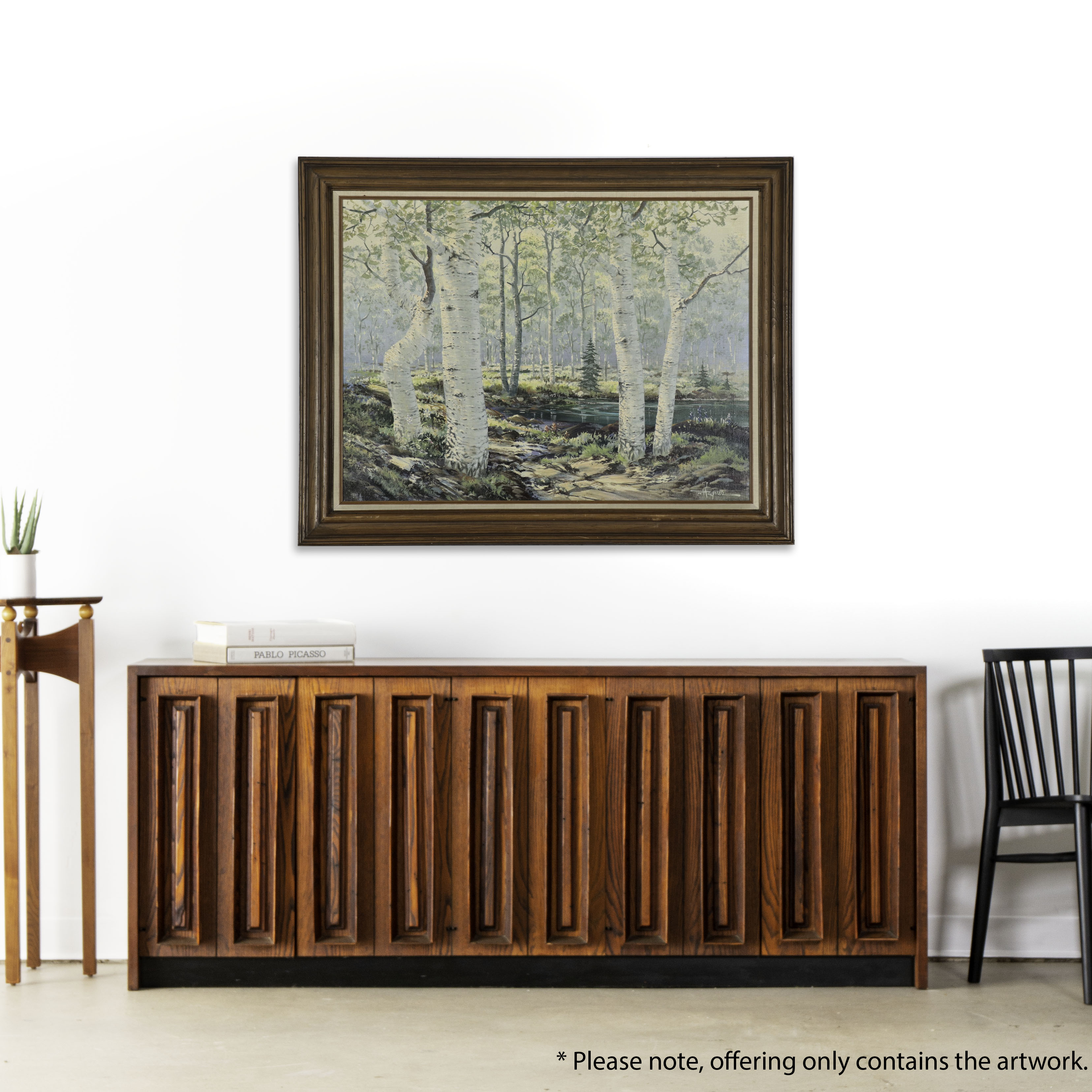 Richard Ellis Wagner "Summer Forest Pond" Woodland Landscape Acrylic Painting