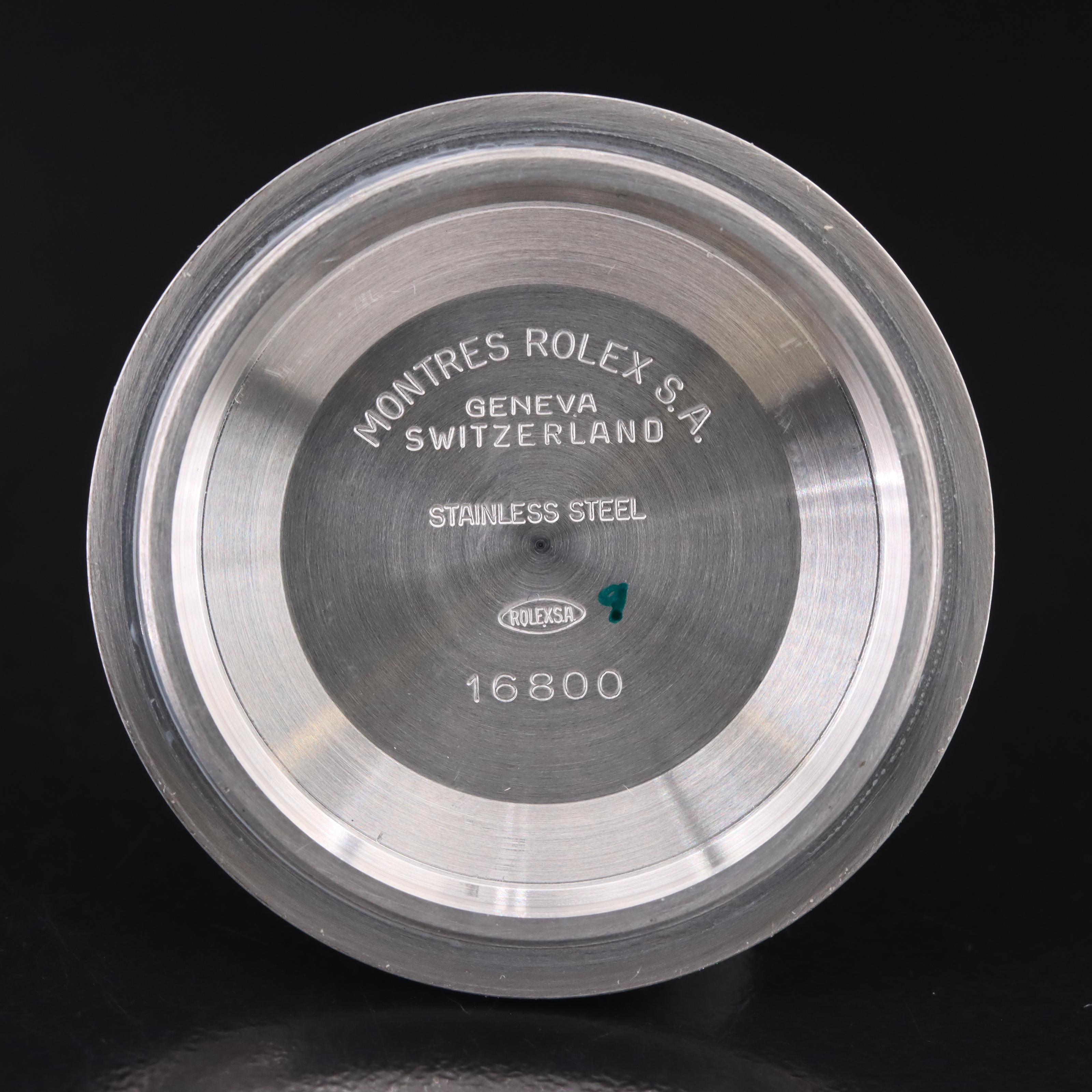 Rolex Submariner Date Vintage 168000 Steel Black Dial Automatic Watch