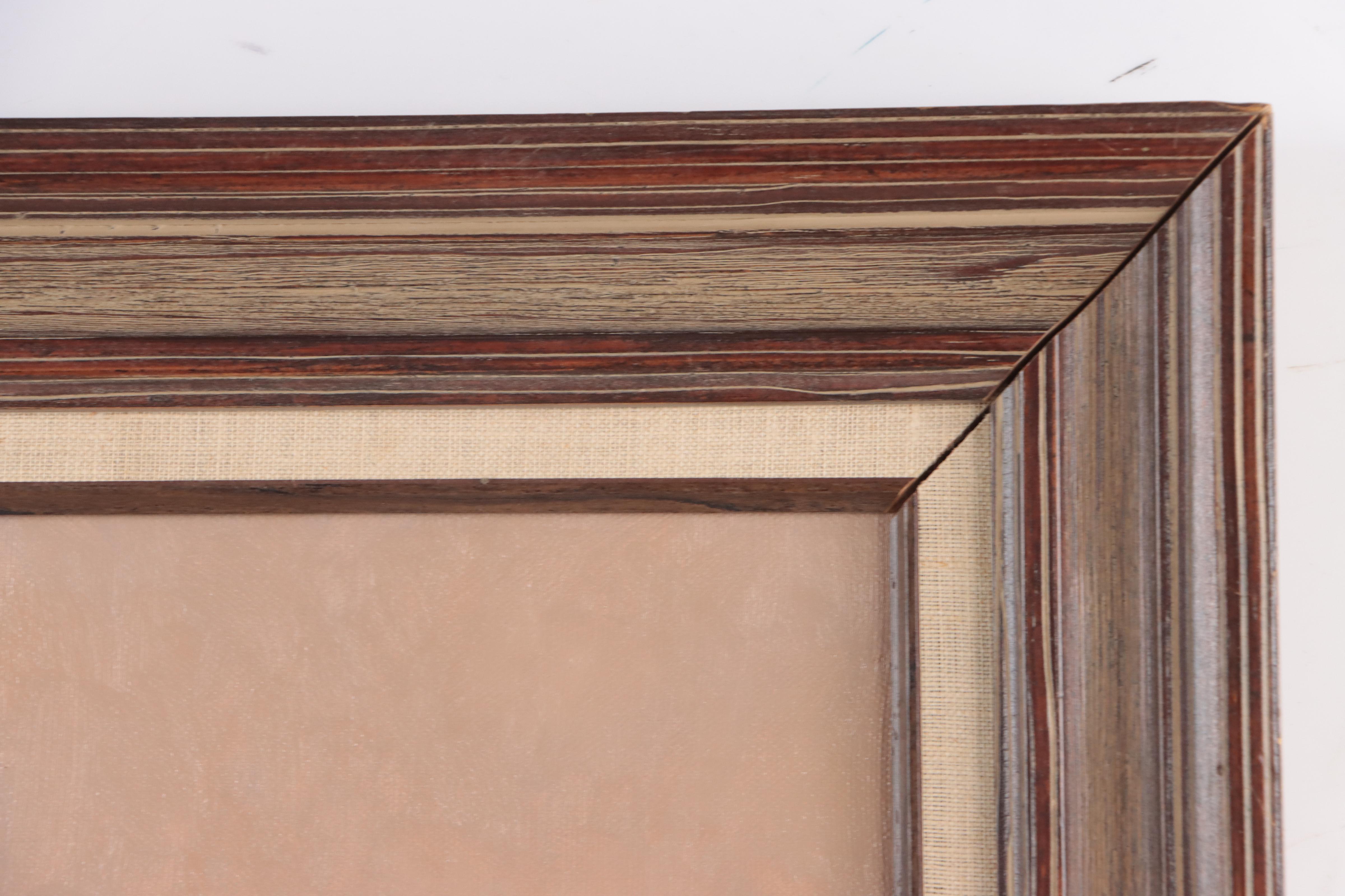 George Wise Oil Painting of Moose in Landscape, 1985