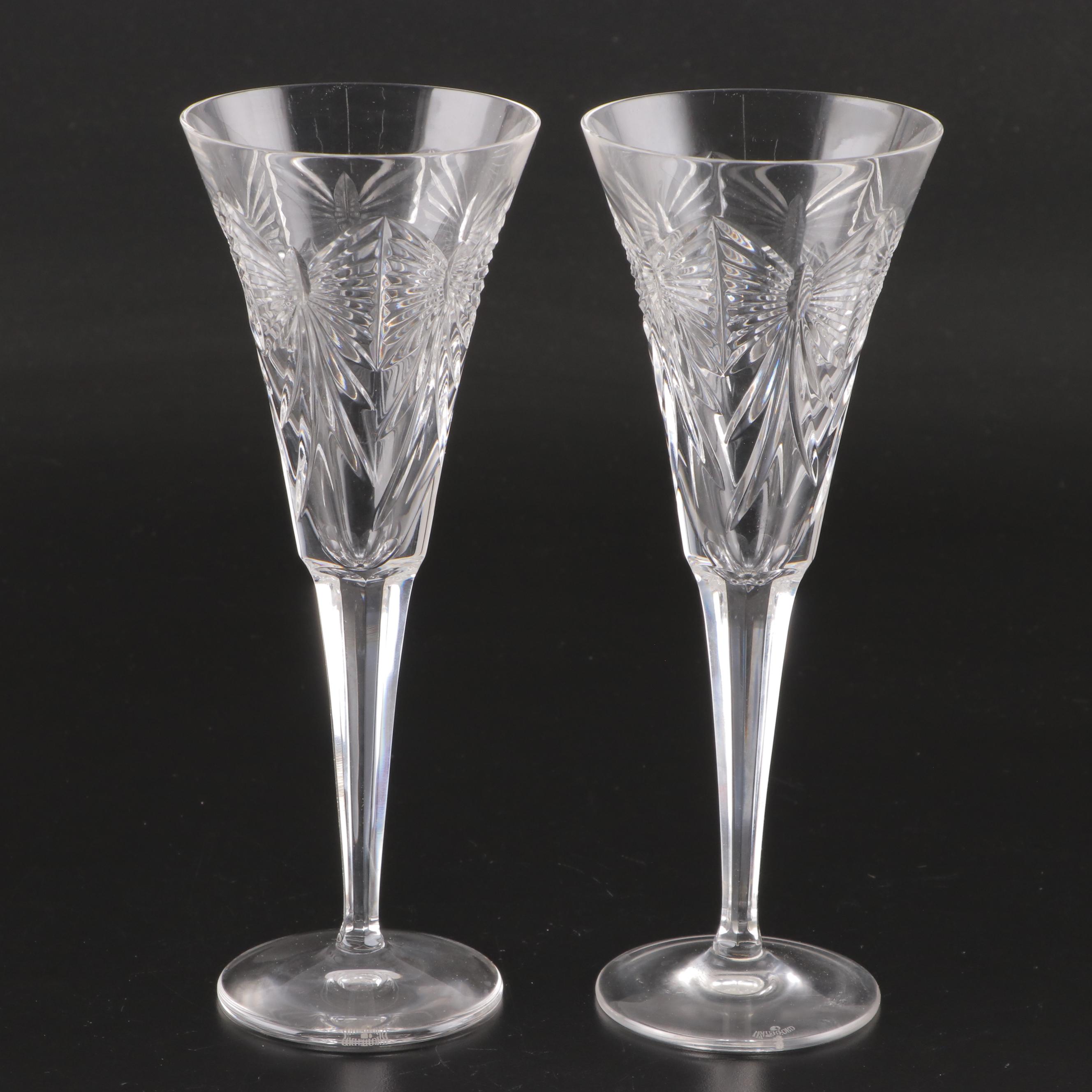 Waterford Millennium Collection "Happiness" Toasting Flutes