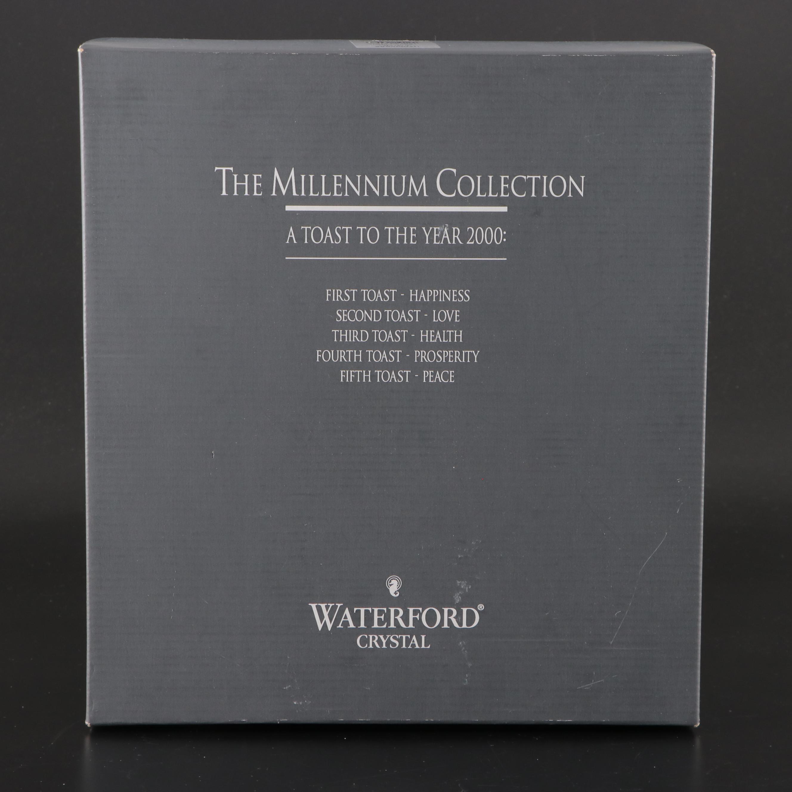 Waterford Millennium Collection "Happiness" Toasting Flutes