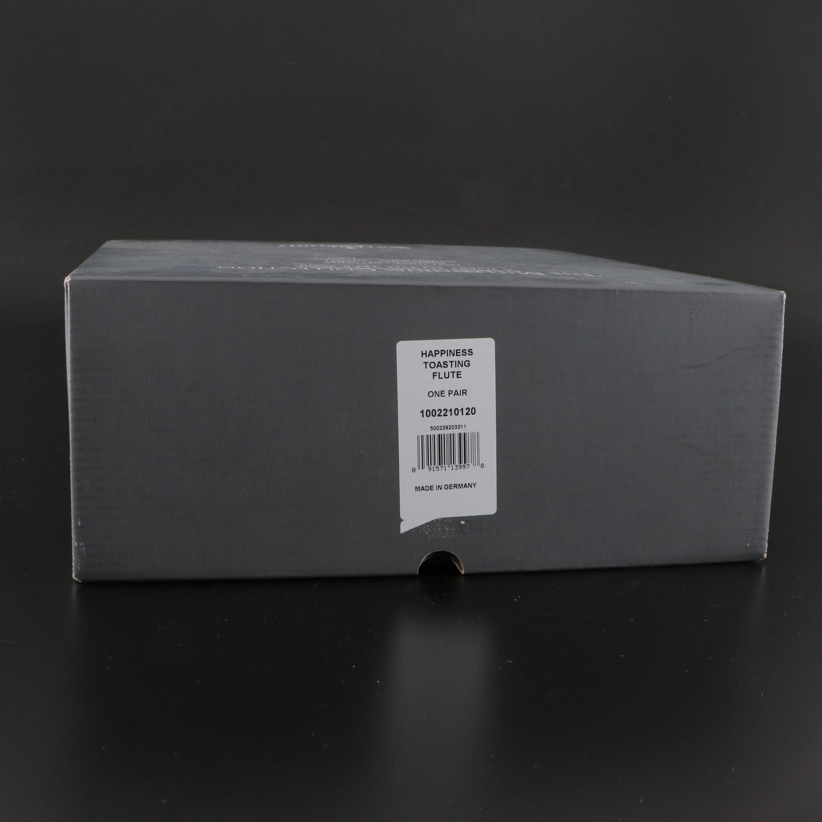 Waterford Millennium Collection "Happiness" Toasting Flutes