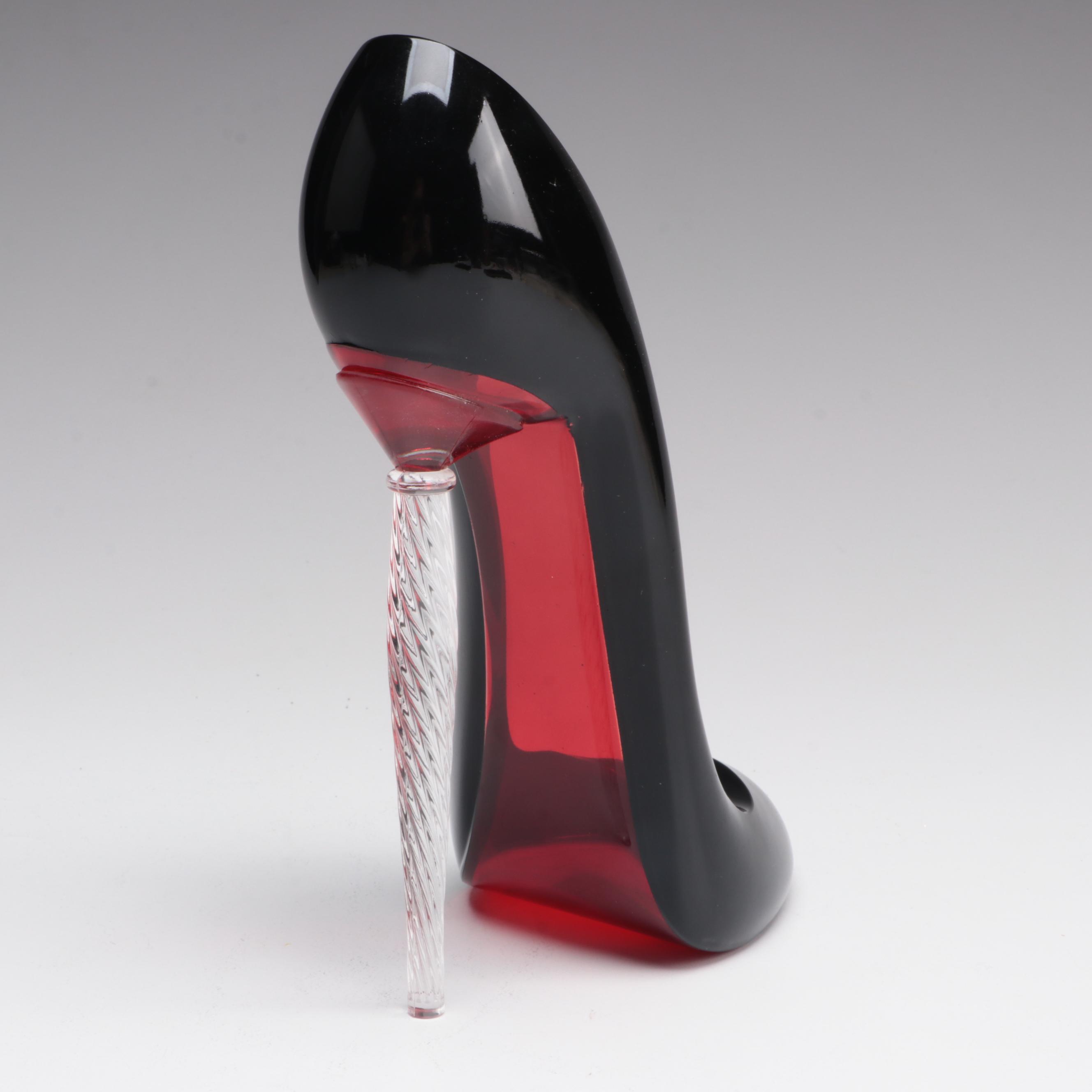 Christian Louboutin for Piper-Heidsieck Glass Heel Figurine