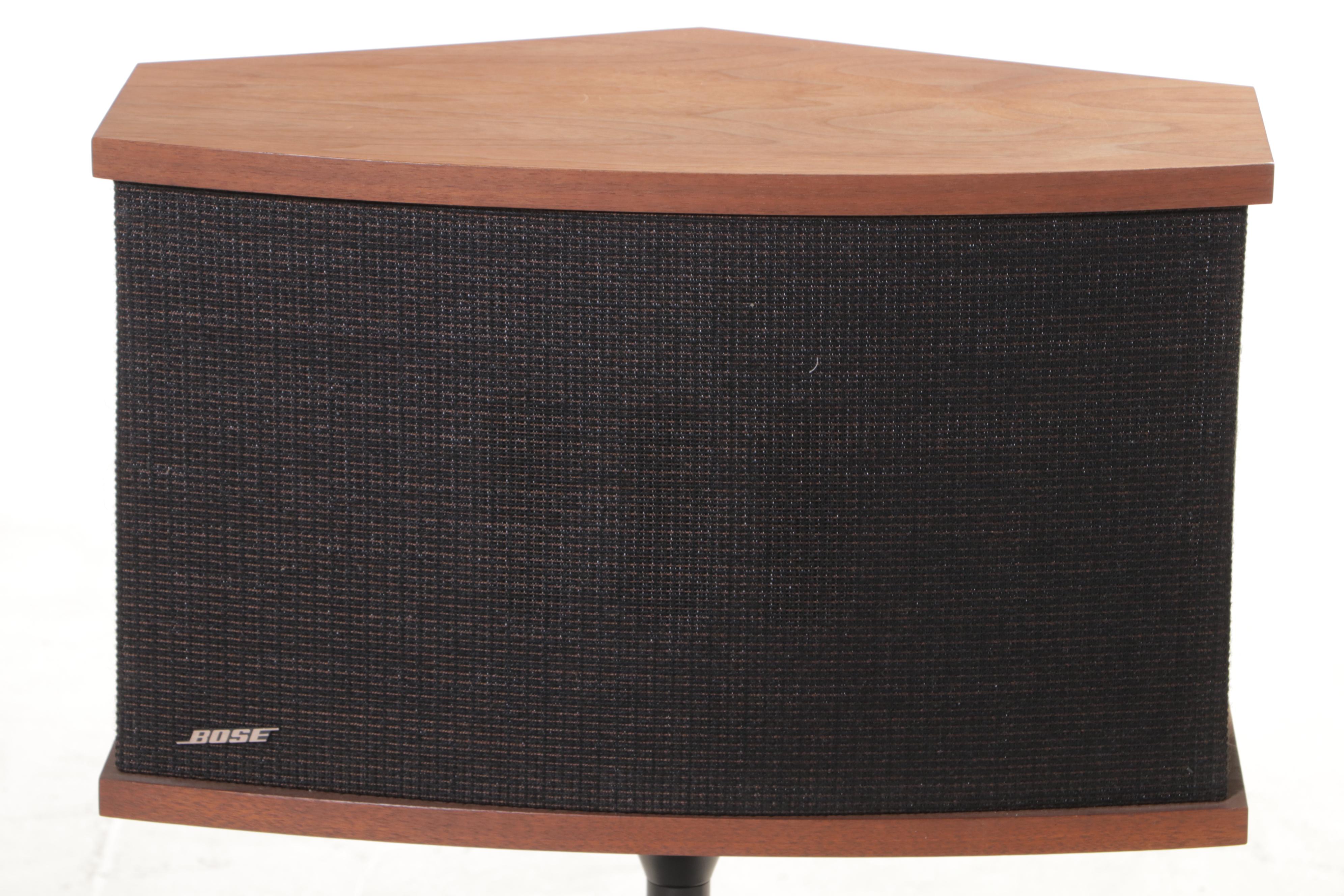 Pair of Bose "901 Series V" Speakers with Tulip Pedestals, Late 20th Century