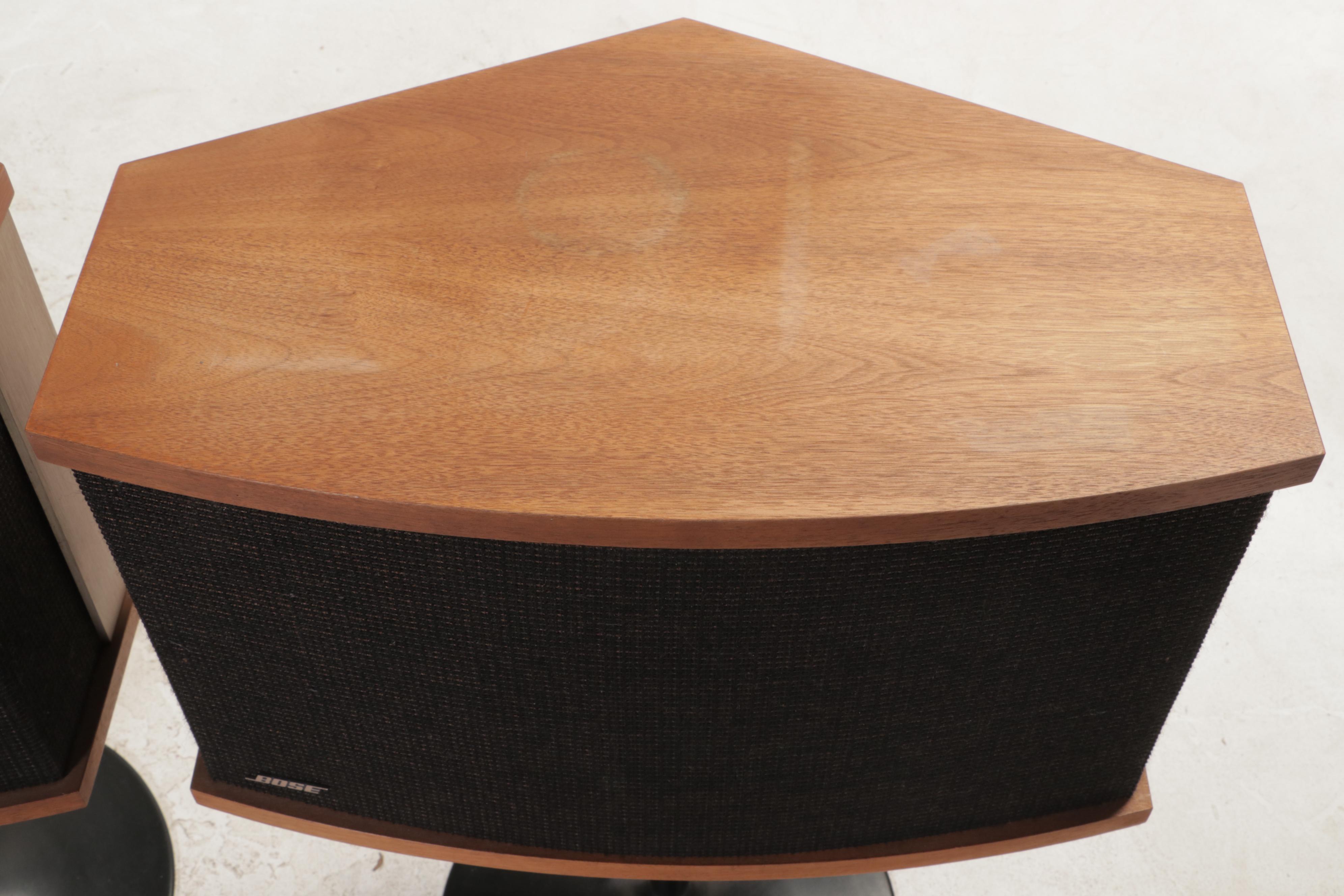 Pair of Bose "901 Series V" Speakers with Tulip Pedestals, Late 20th Century