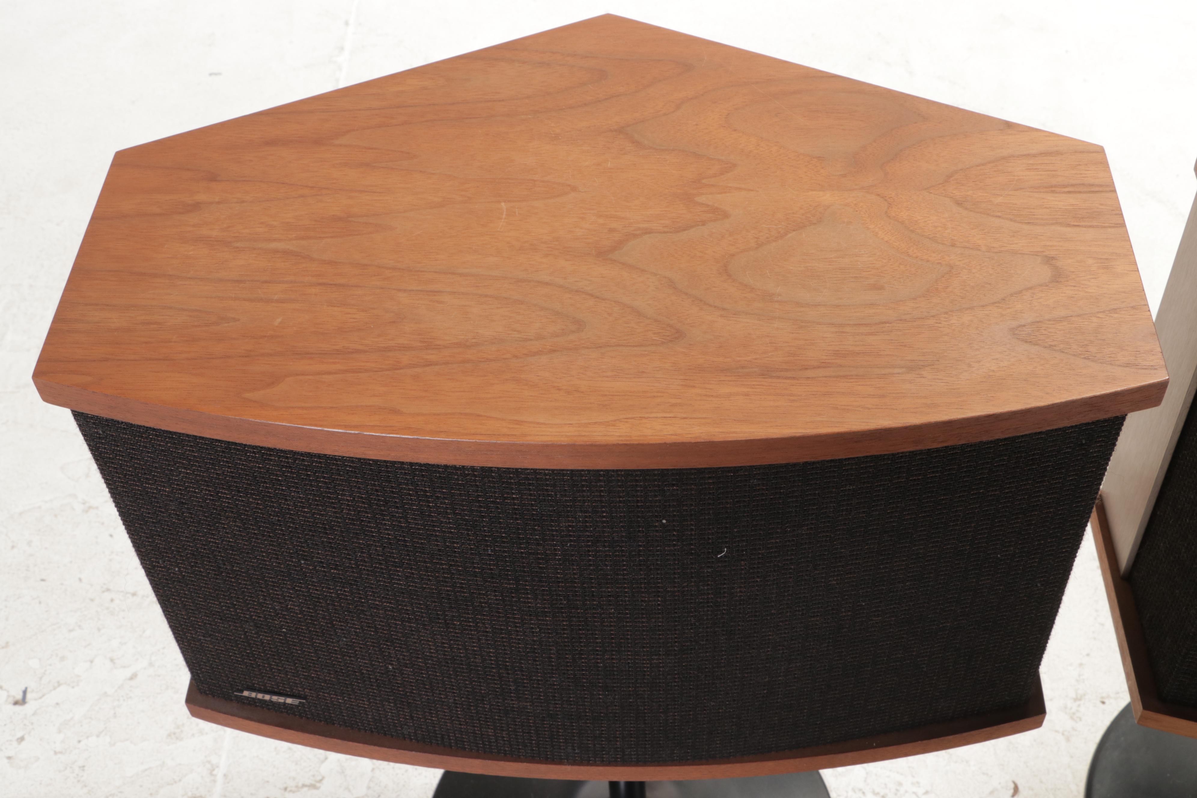 Pair of Bose "901 Series V" Speakers with Tulip Pedestals, Late 20th Century