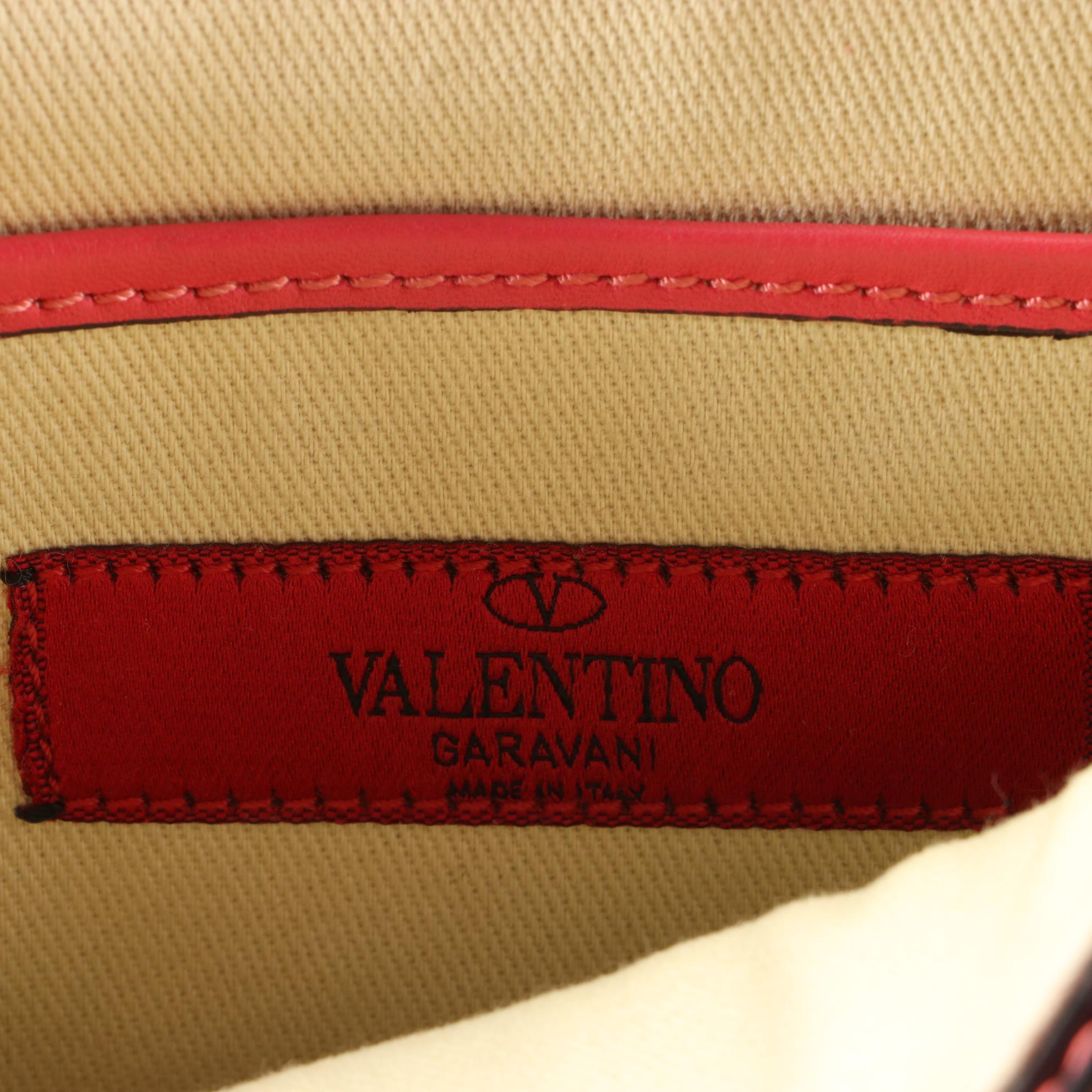 Valentino Leather Front-Flap Shoulder Bag
