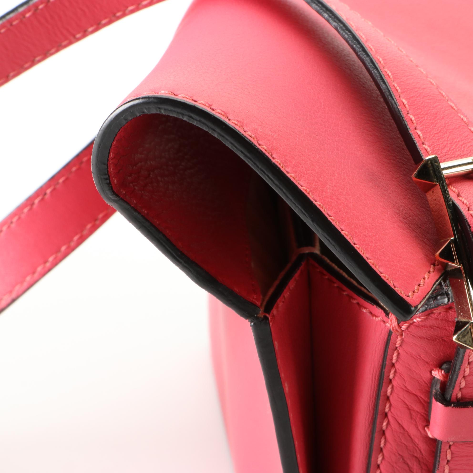 Valentino Leather Front-Flap Shoulder Bag