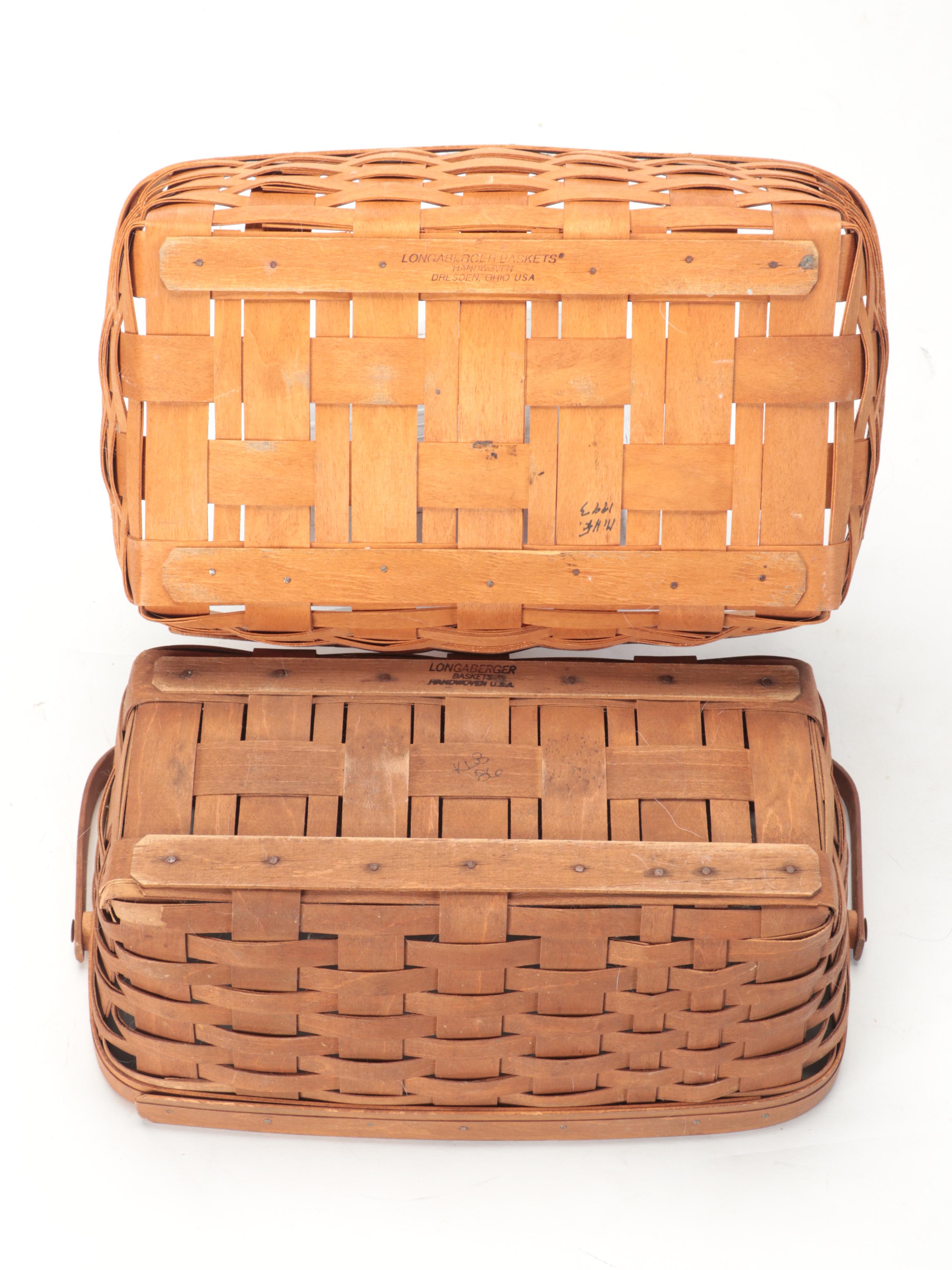 Longaberger Handmade Woven Maple Baskets