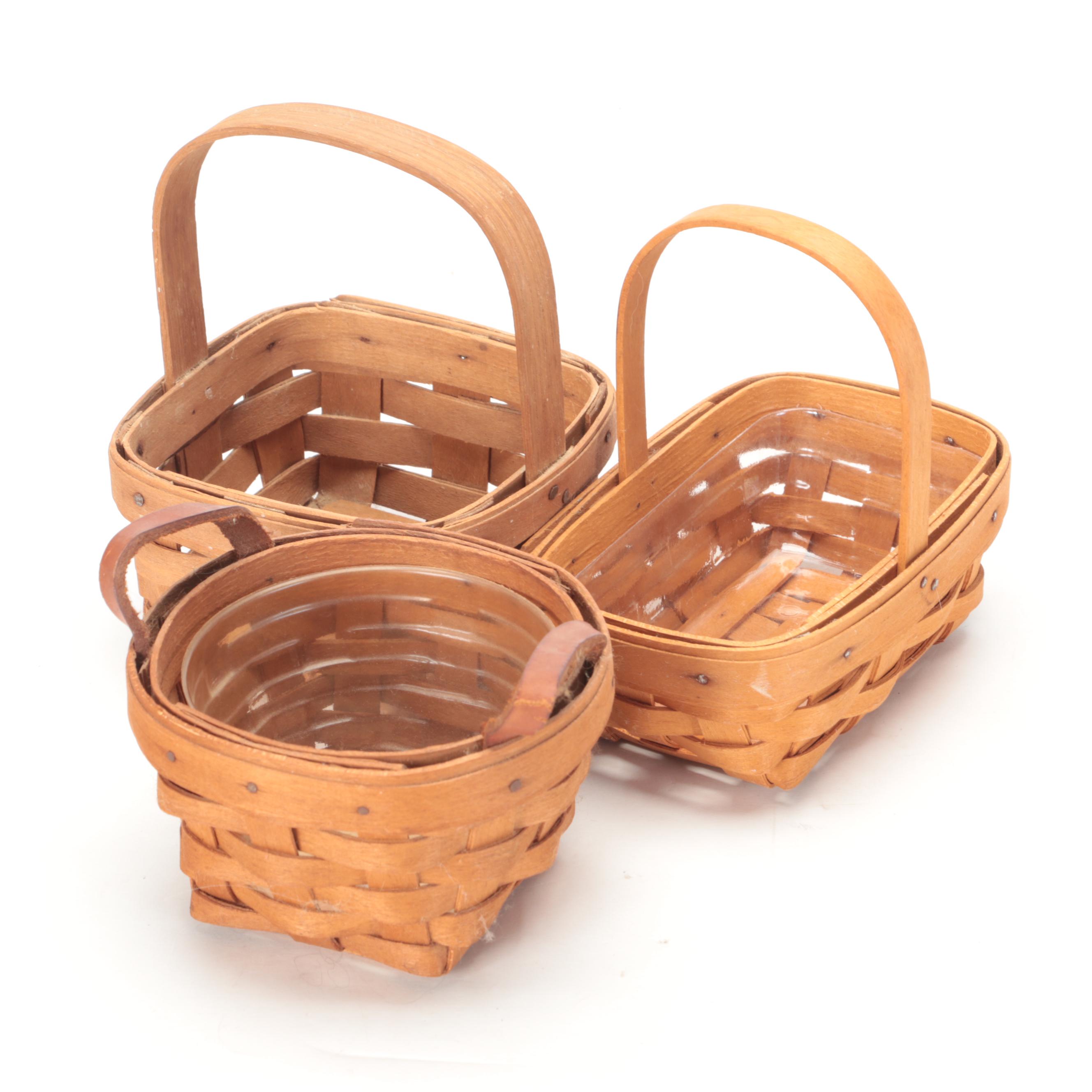 Longaberger Handmade Woven Maple Baskets