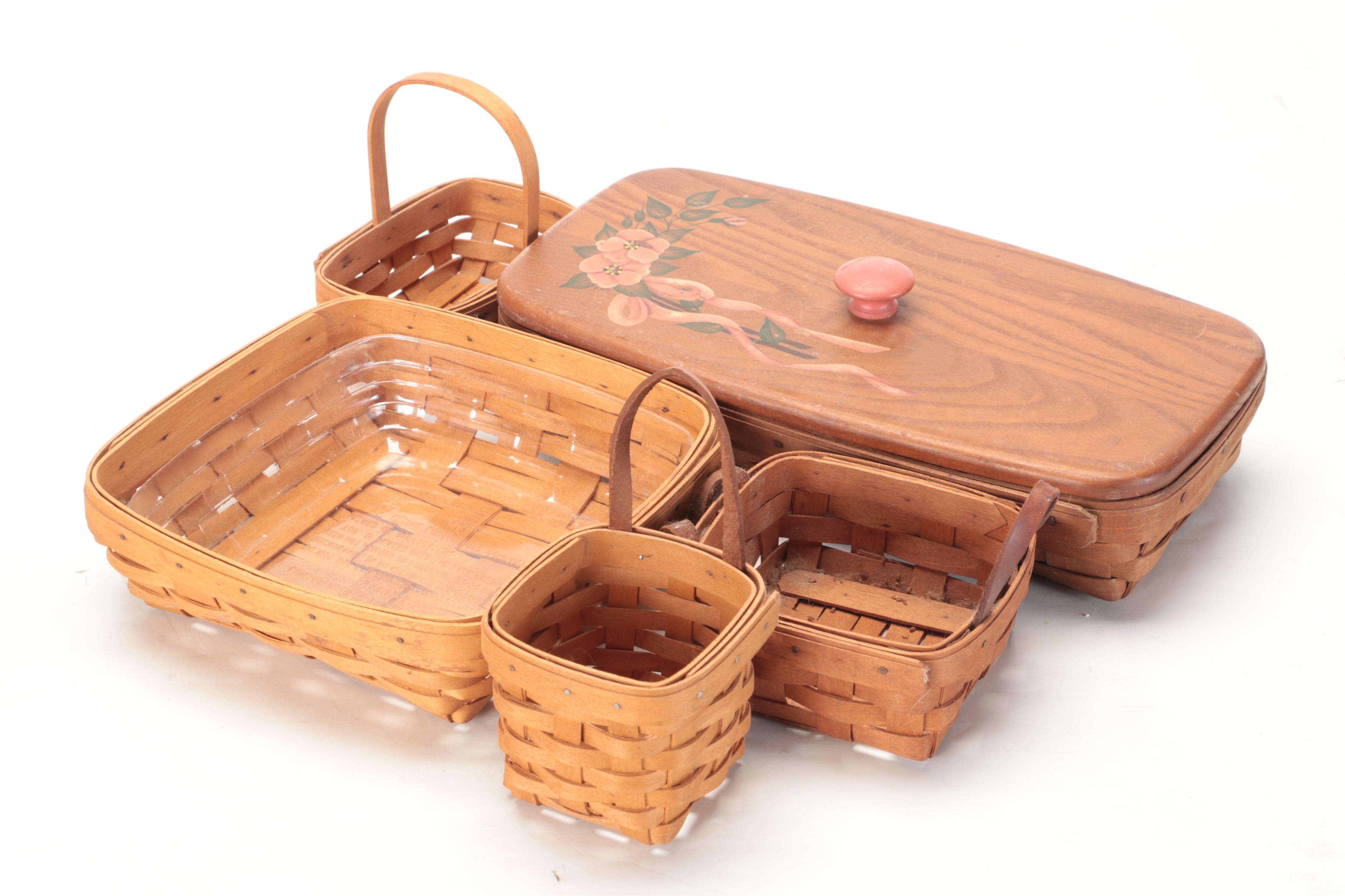 Longaberger Handmade Woven Maple Baskets