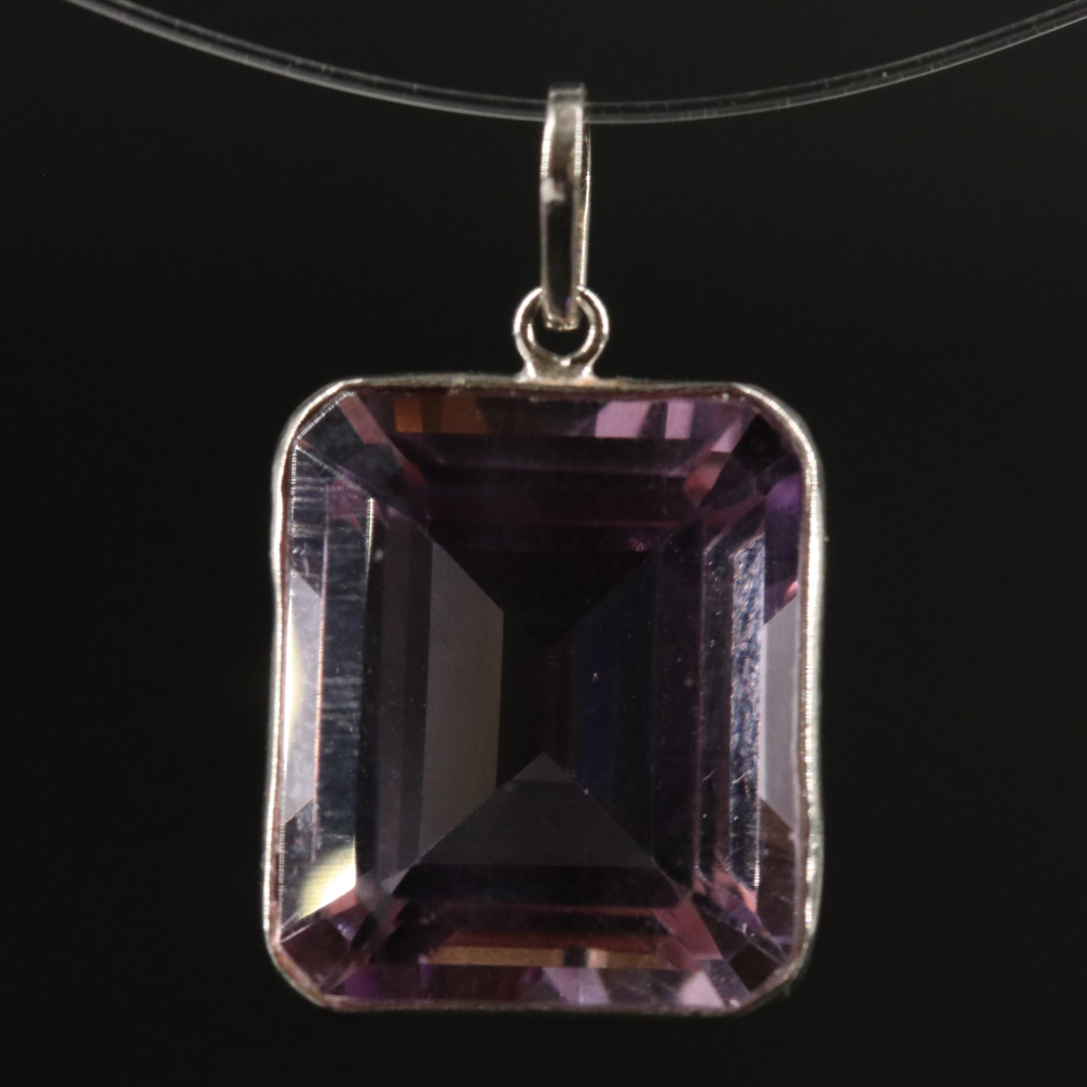 14K Amethyst Pendant