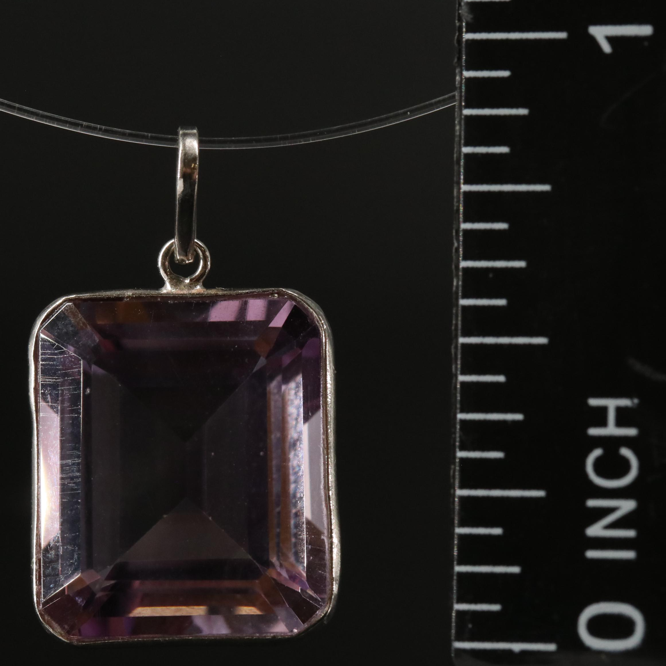 14K Amethyst Pendant