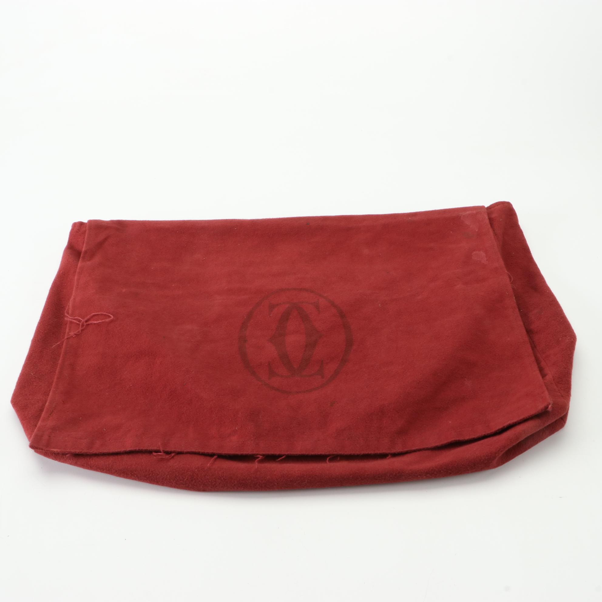 Cartier Must de Cartier Laptop/Briefcase Bag in Burgundy Leather